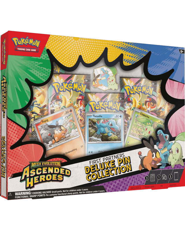 Pokemon Trading Card Game: Mega Evolution - Ascended Heroes First Partners Deluxe Pin Collec