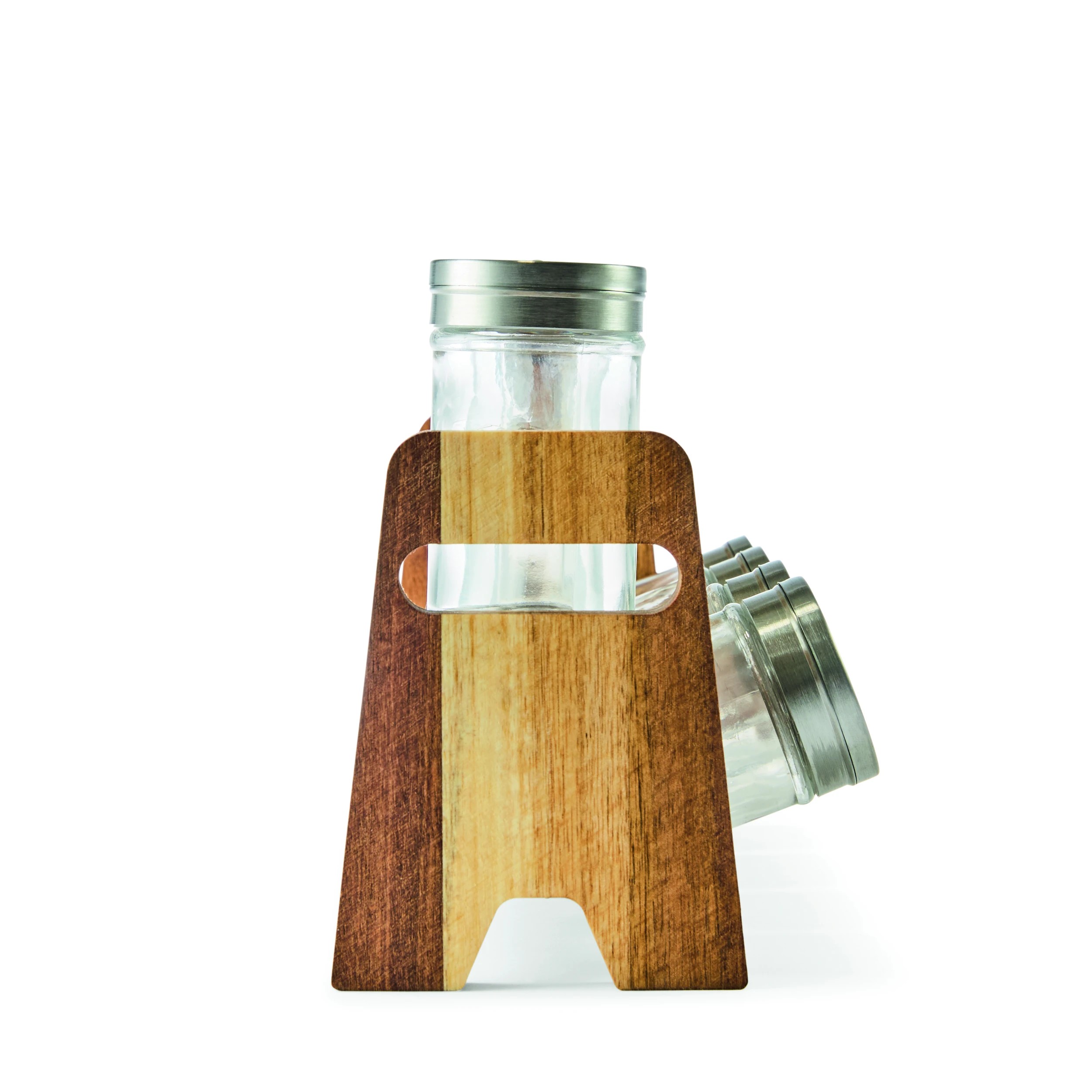 6 8 Piece Acacia Spice Rack, 6 of 9