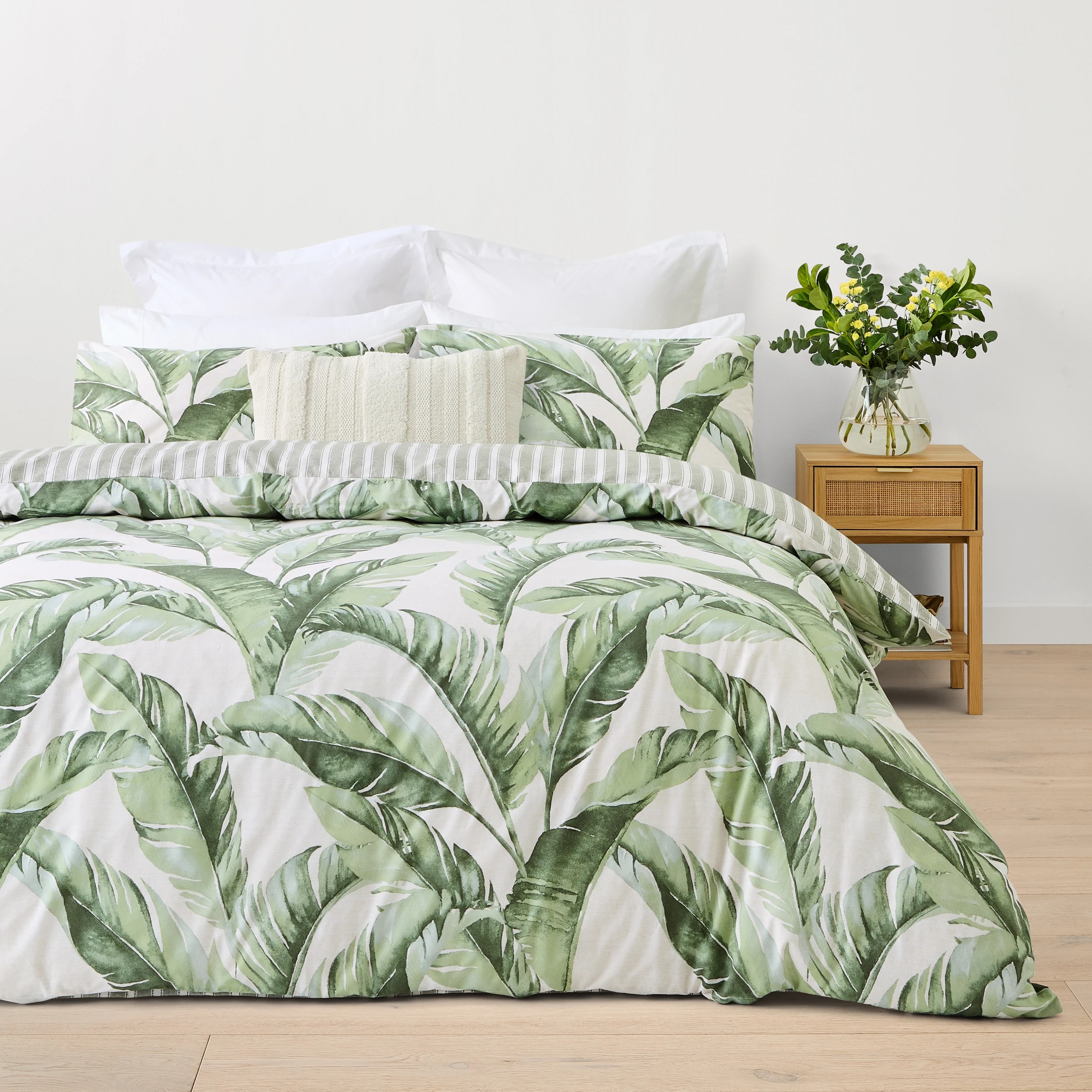 1 Serena Cotton Rich Reversible Quilt Cover Set - King Bed, 1 of 6