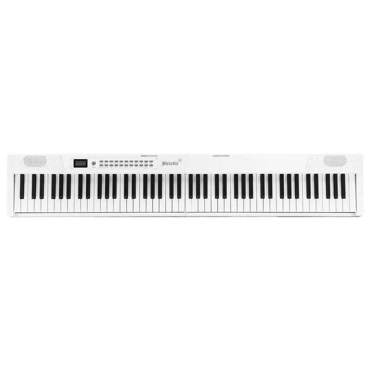 MELODIC White Digital Piano Keyboard Folding 88 Key Electronic ...