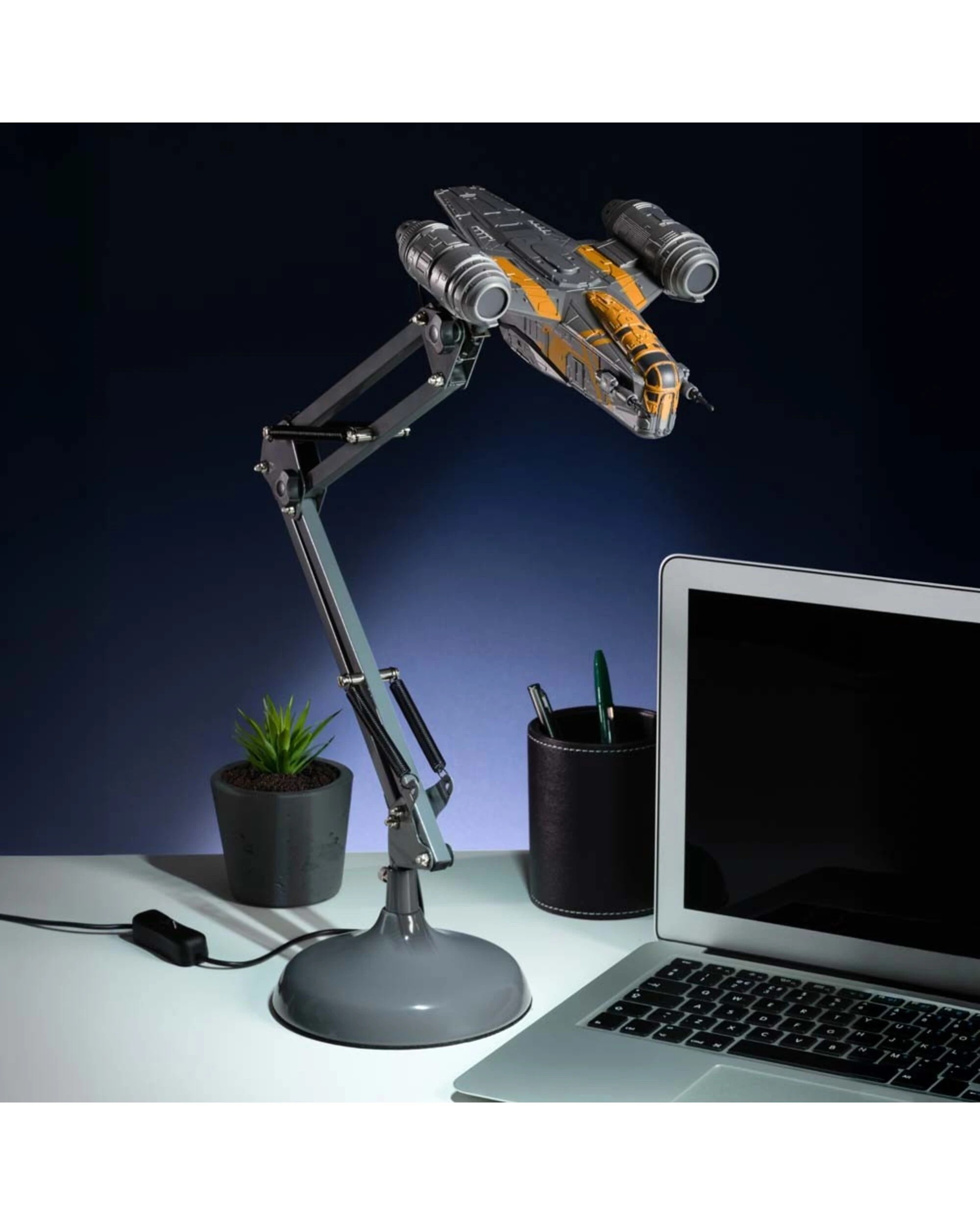 2 Star Wars - Razor Crest Poseable Desk Light - Silver, 2 of 5