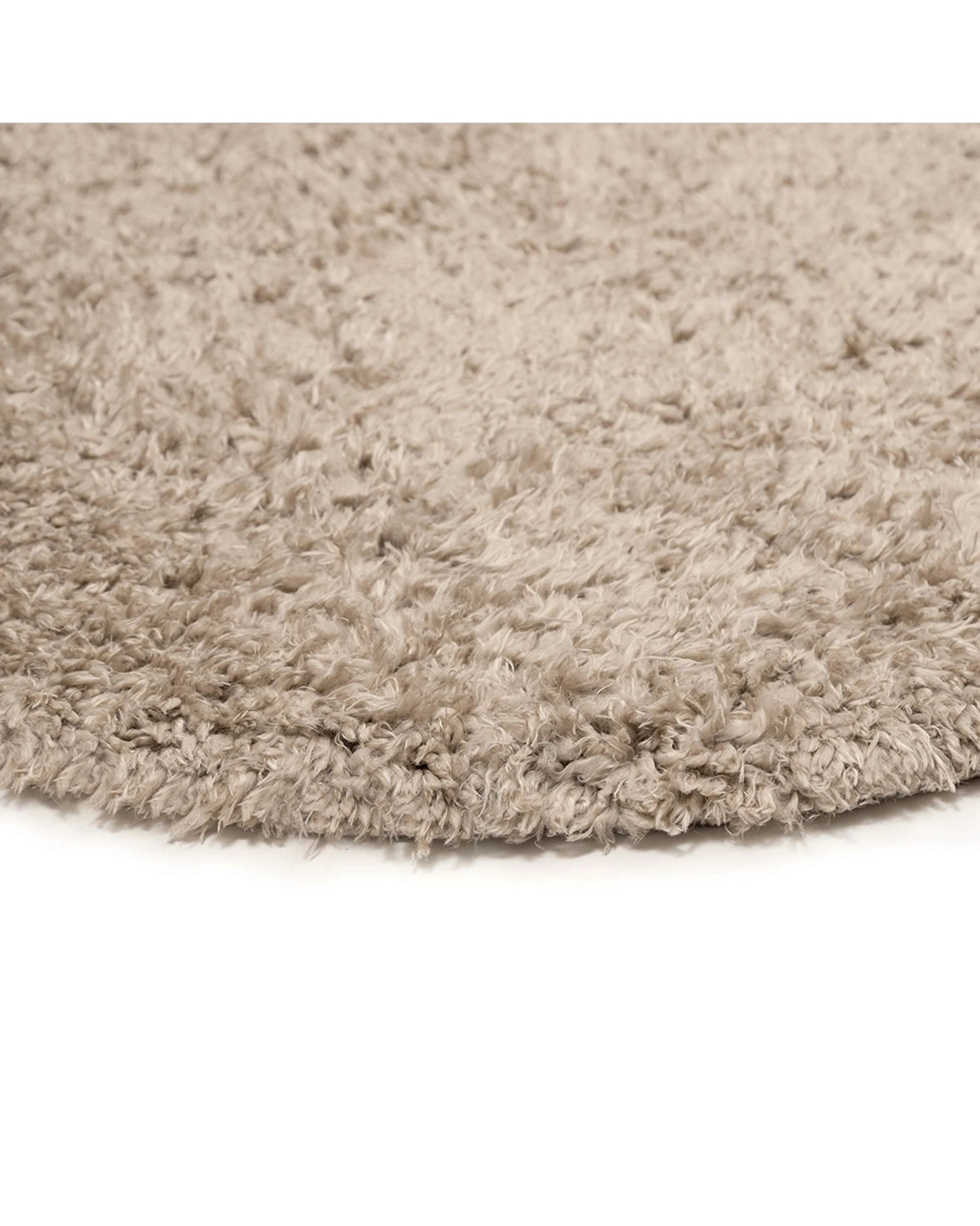 4 Loopsie Nakoni Shag Round Rug-120cm x 120cm - Beige, 4 of 8