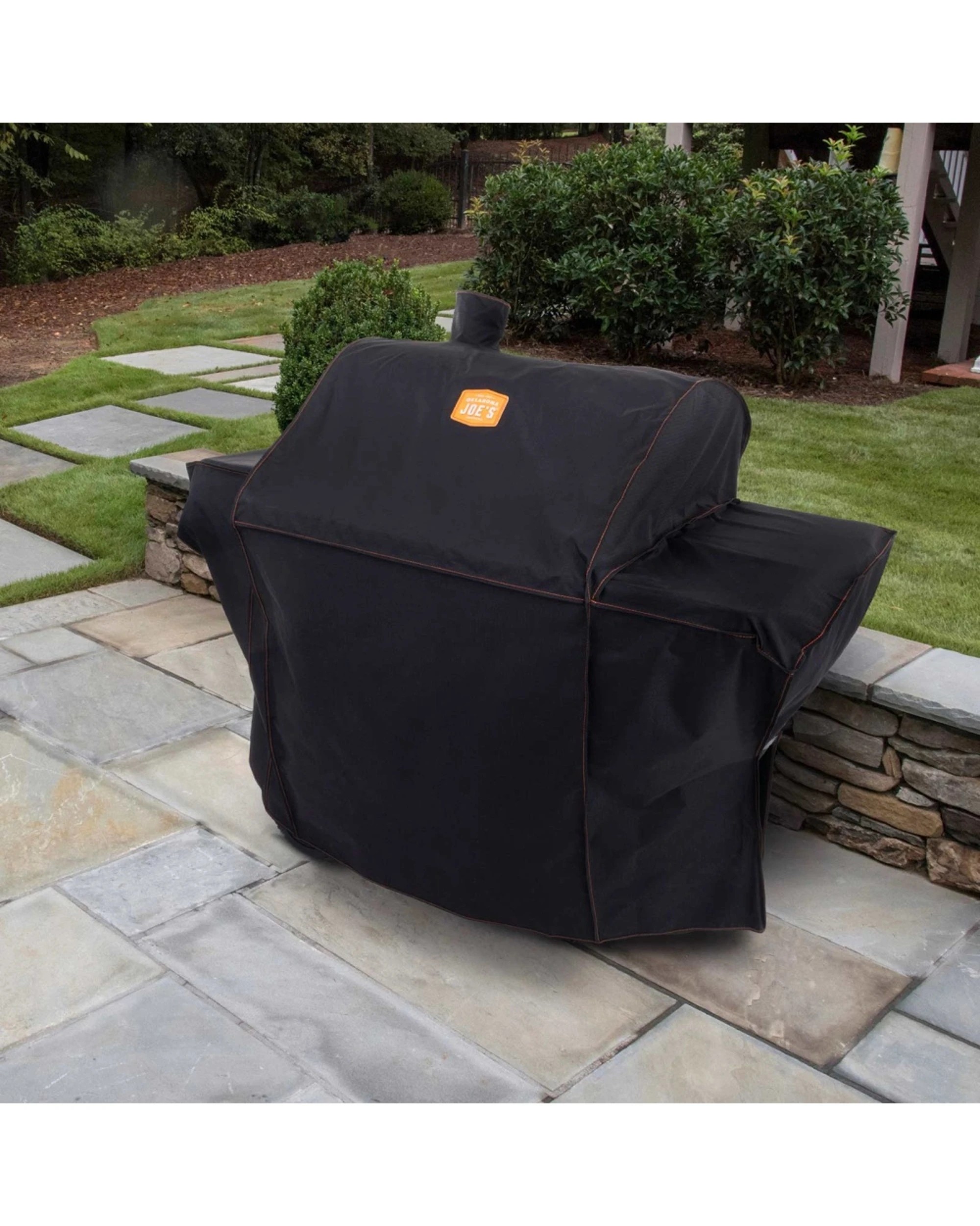 5 Oklahoma Joe's Tahoma Auto Feed 900 Smoker Cover Fade Water Resistant Heavy Duty - Black, 5 of 5