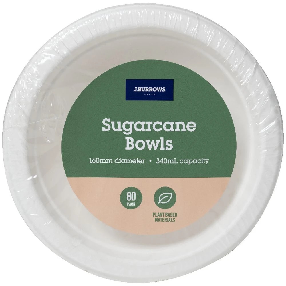 3 J.Burrows Sugarcane Bowls 340mL 80 Pack, 3 of 6