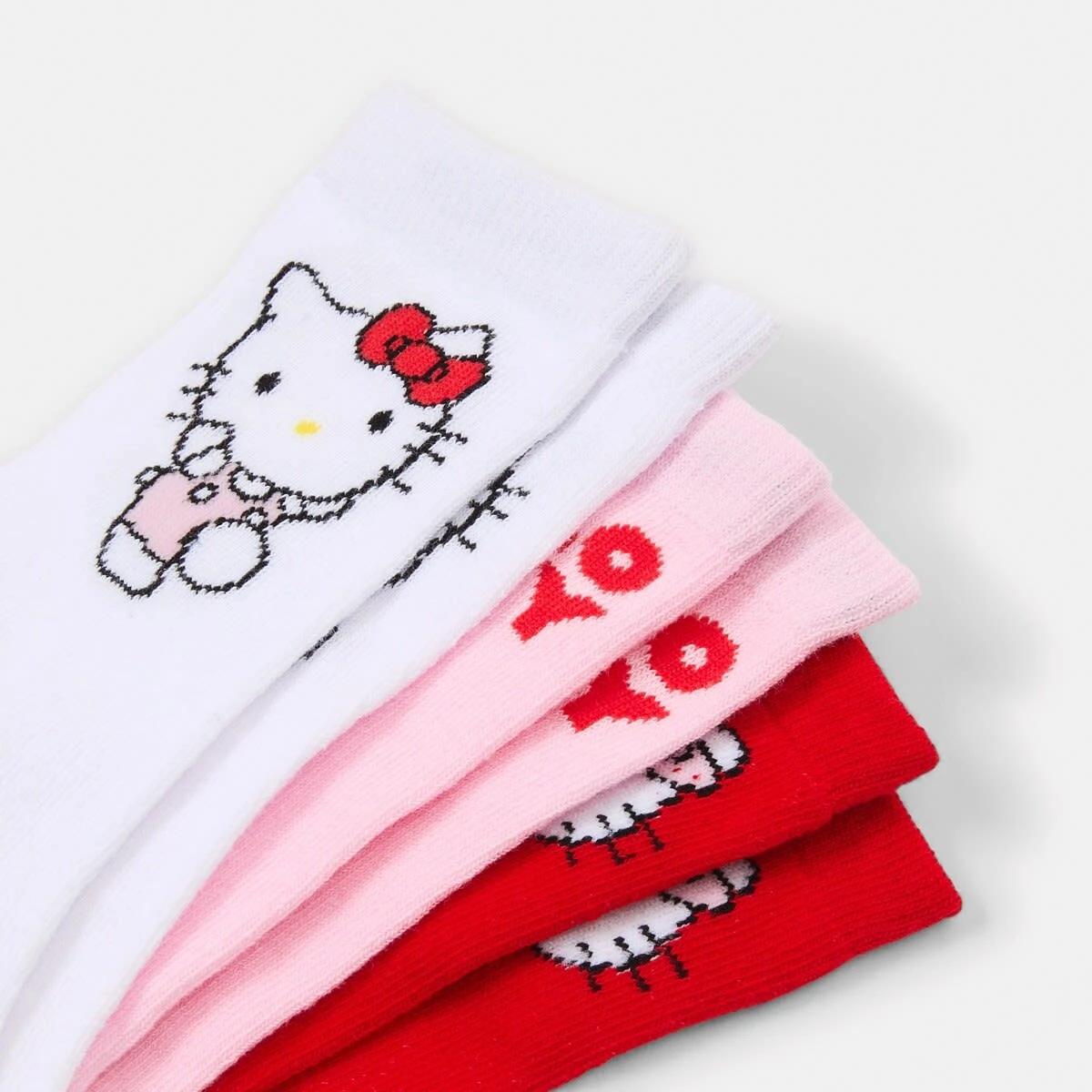 2 3 Pack Hello Kitty License Crew Socks Hellokitty, 2 of 3