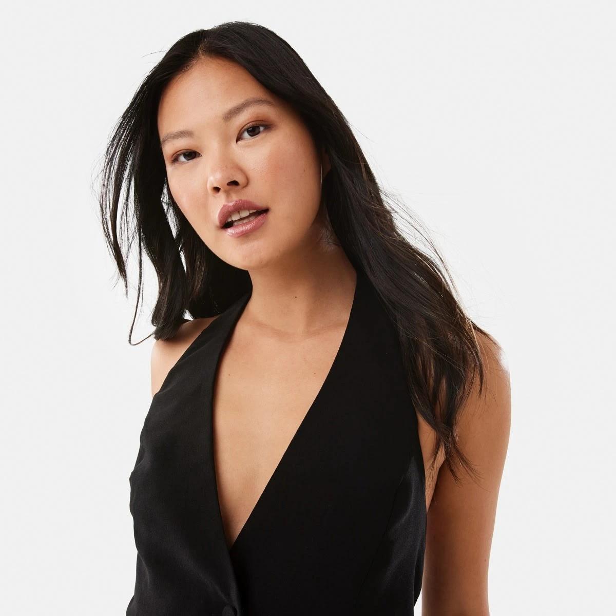 7 Sleeveless Halter Vest Black, 7 of 10