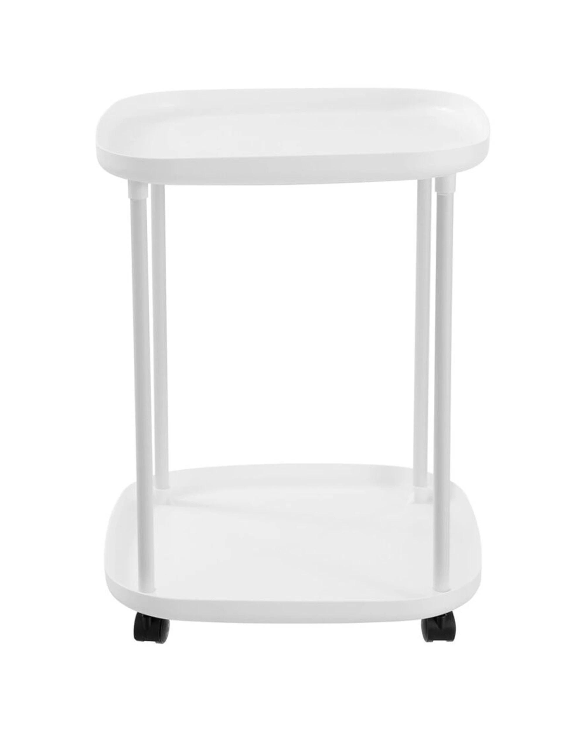 3 Boxsweden Luno 2 Tier Side Table With Wheels Durable Design Versatile Use - Multi, 3 of 7
