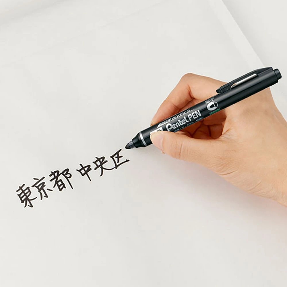 7 Pentel Retractable Permanent Marker Black 2 Pack, 7 of 7