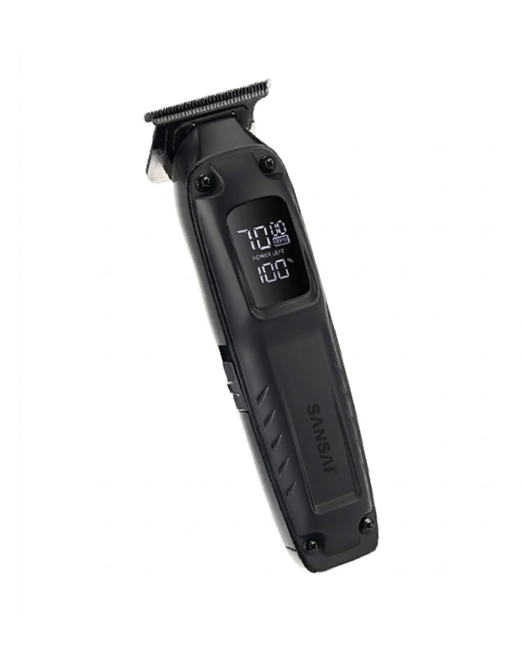 1 Sansai Cordless Beard Trimmer Ultra Quiet Digital Display 800mAh Battery - Metallic, 1 of 3