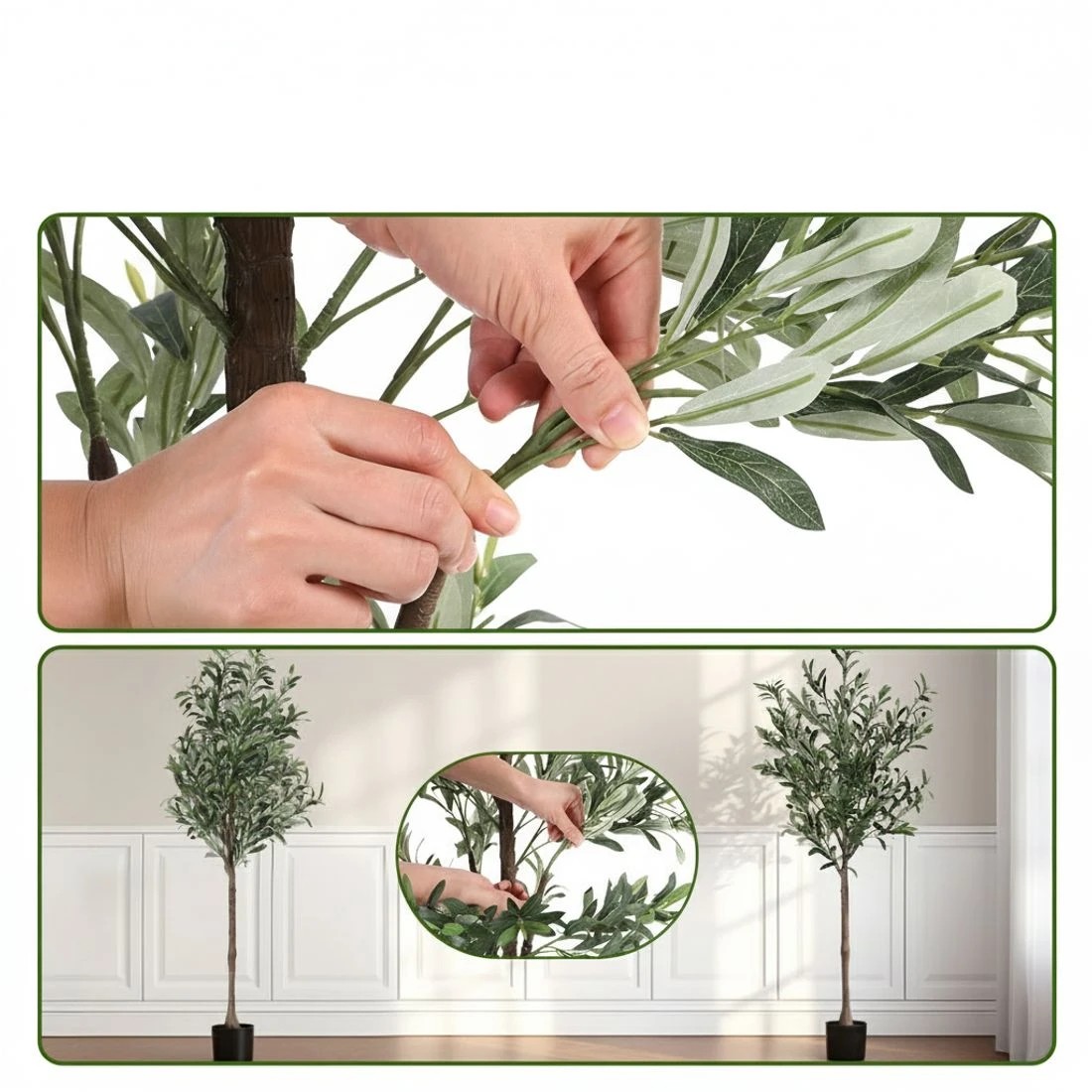 4 Artiss 155cm Artificial Olive Tree Faux Trees Indoor Decor Artificial Plants Lifelike Plant - Green, 4 of 9