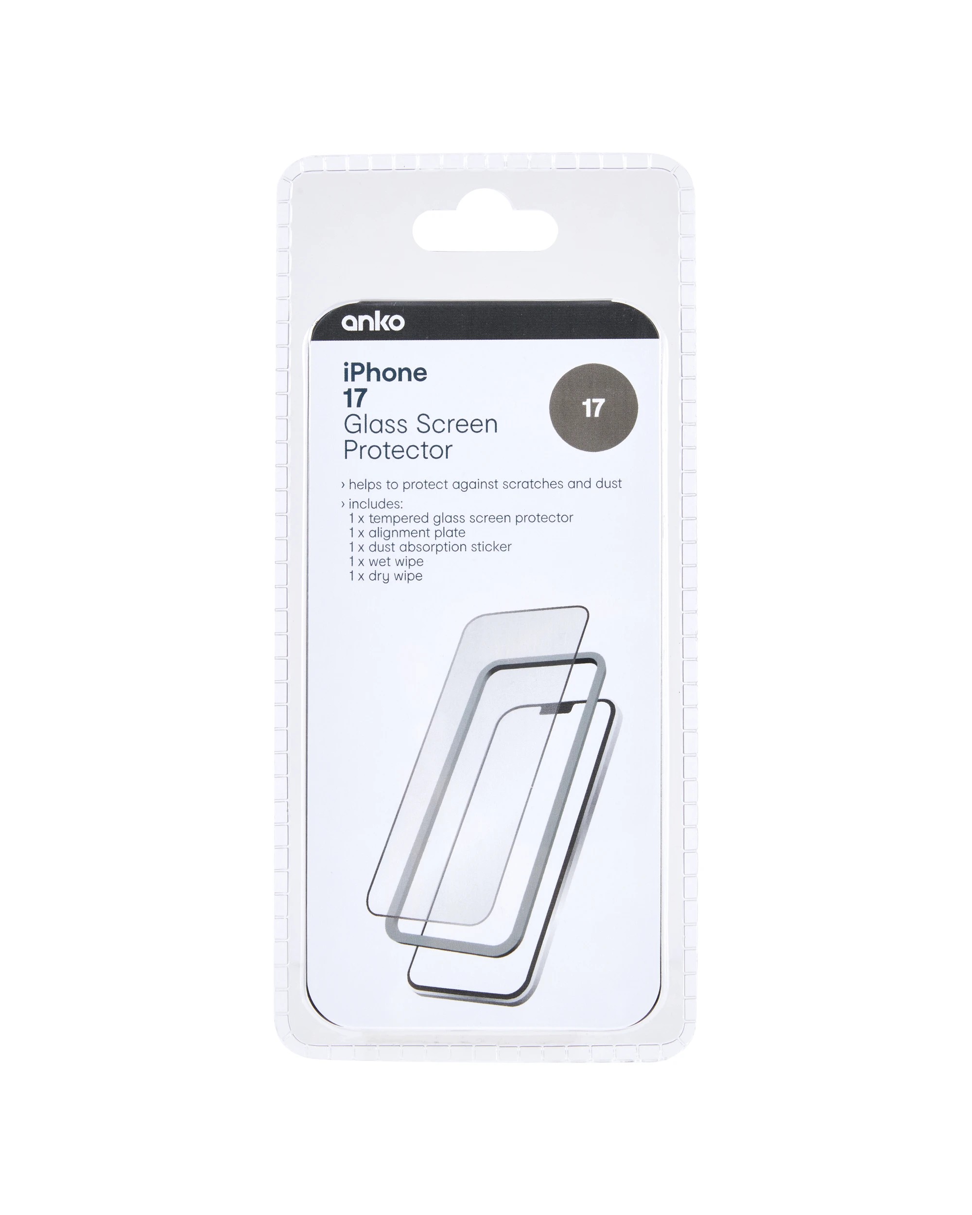 1 iPhone 17 Screen Protector - Anko - Clear, 1 of 3