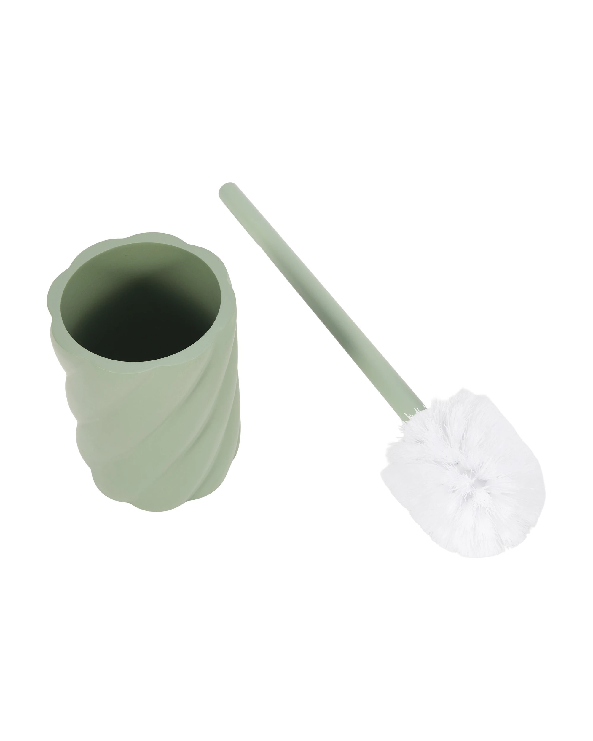 3 Green Swirl Toilet Brush, 3 of 7