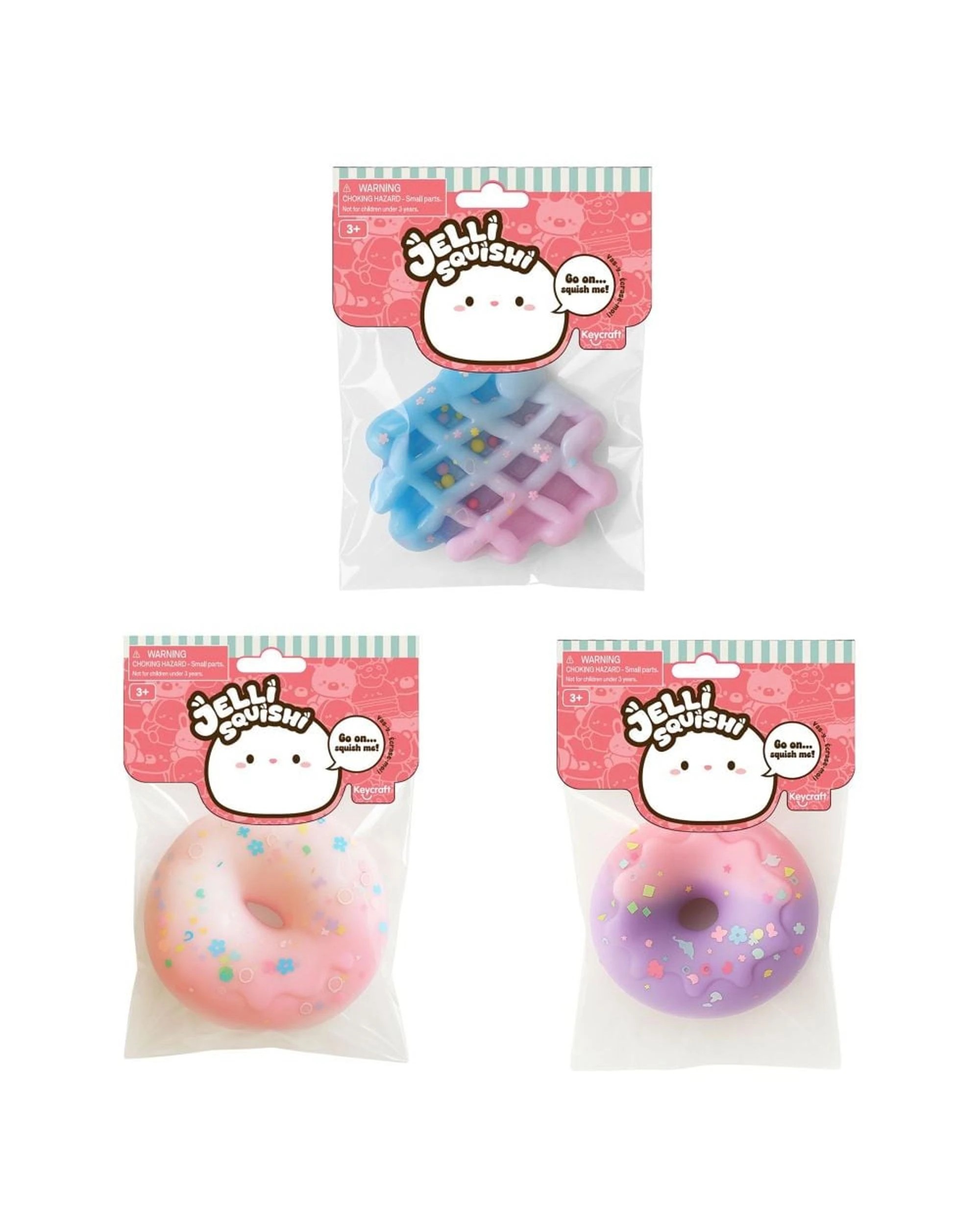 2 Keycraft Jelli Squishi Donuts and Waffles Assorted, 2 of 4