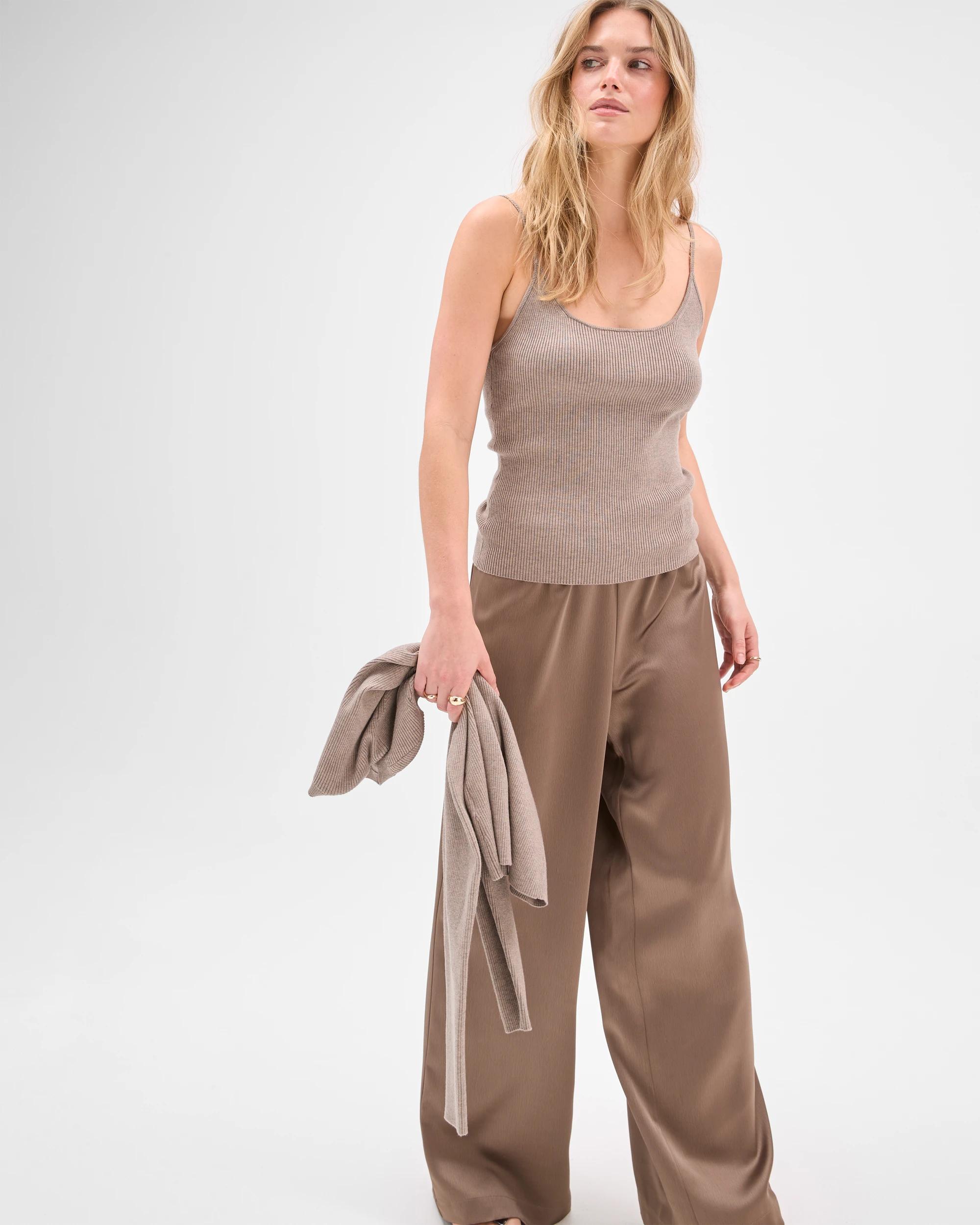5 Lily Loves Satin Pants SMOKED TAUPE, 5 of 7