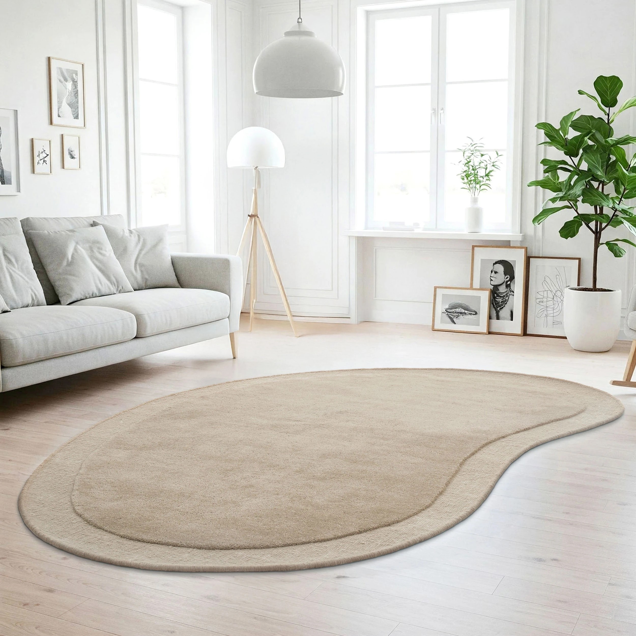 2 Common Ground Rugs Calista Latte 380x280cm - Extra Large NZ Wool Shapped Rug - Beige, 2 of 7