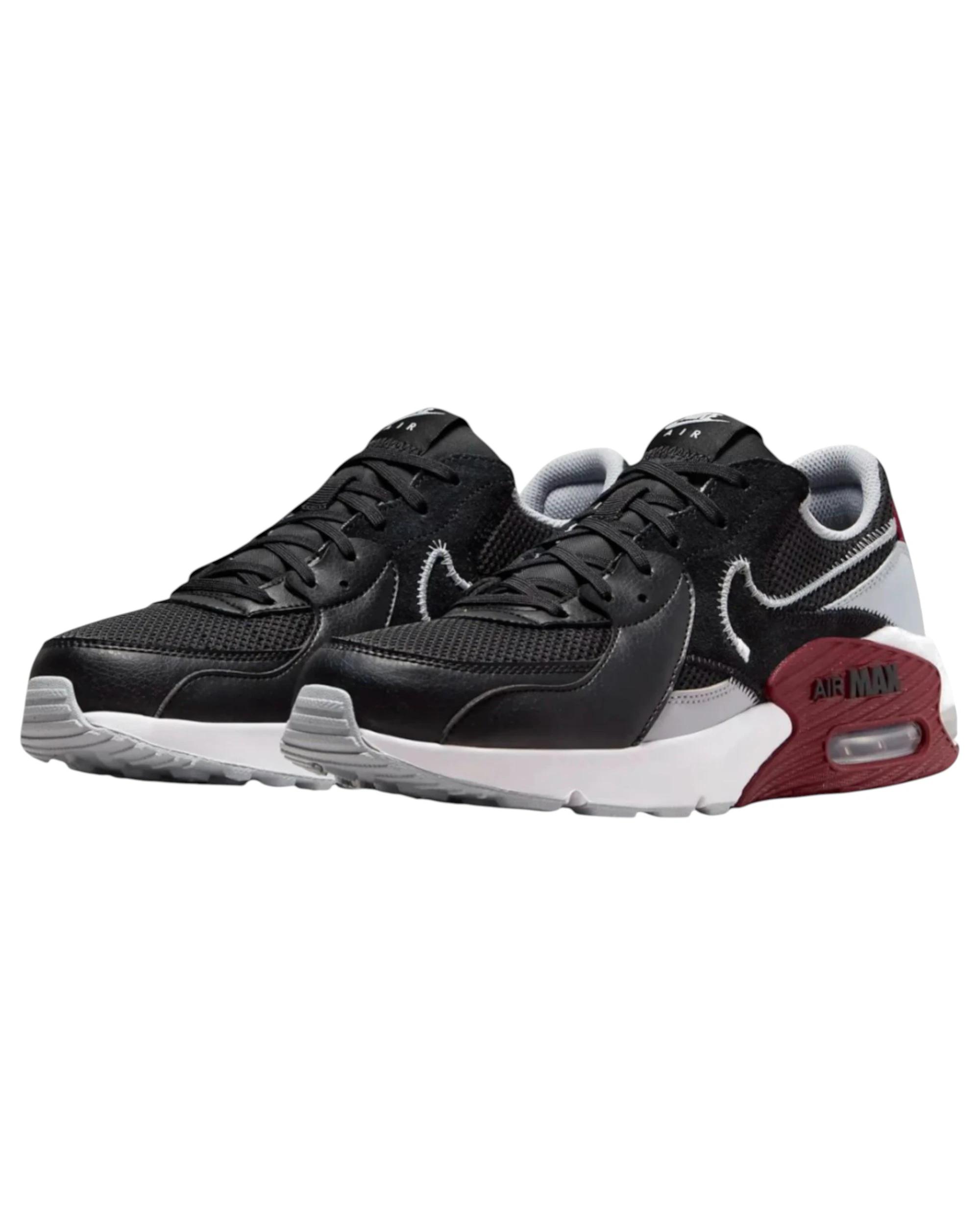 2 Nike Mens Air Max Excee Black/ Grey/ Red Athletic Shoes BLACK/GREY/RED, 2 of 7