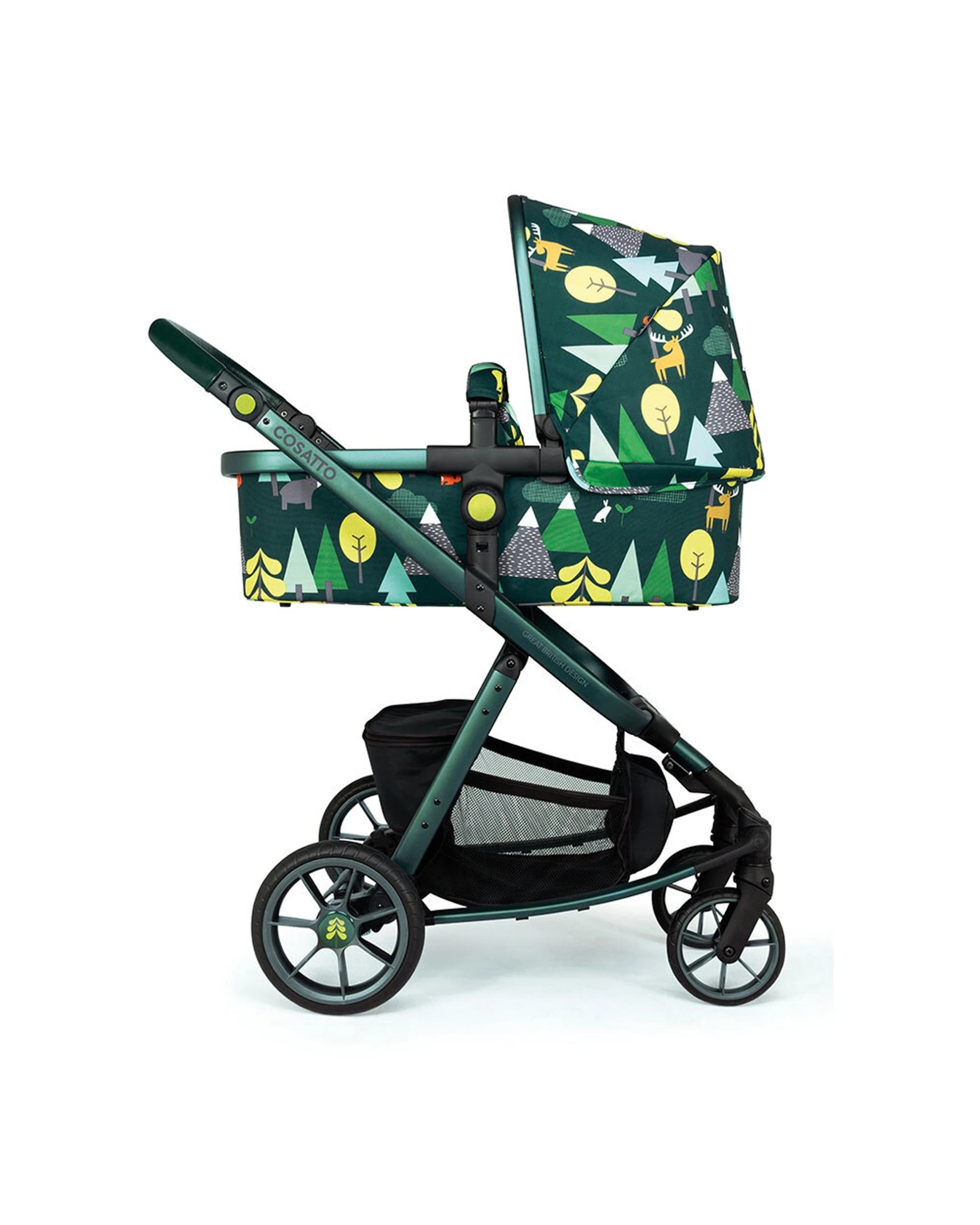 2 Cosatto Giggle Quad Pram & Push Chair 0m+ Reversible Seat Premium -Into the Wild - Multi, 2 of 7