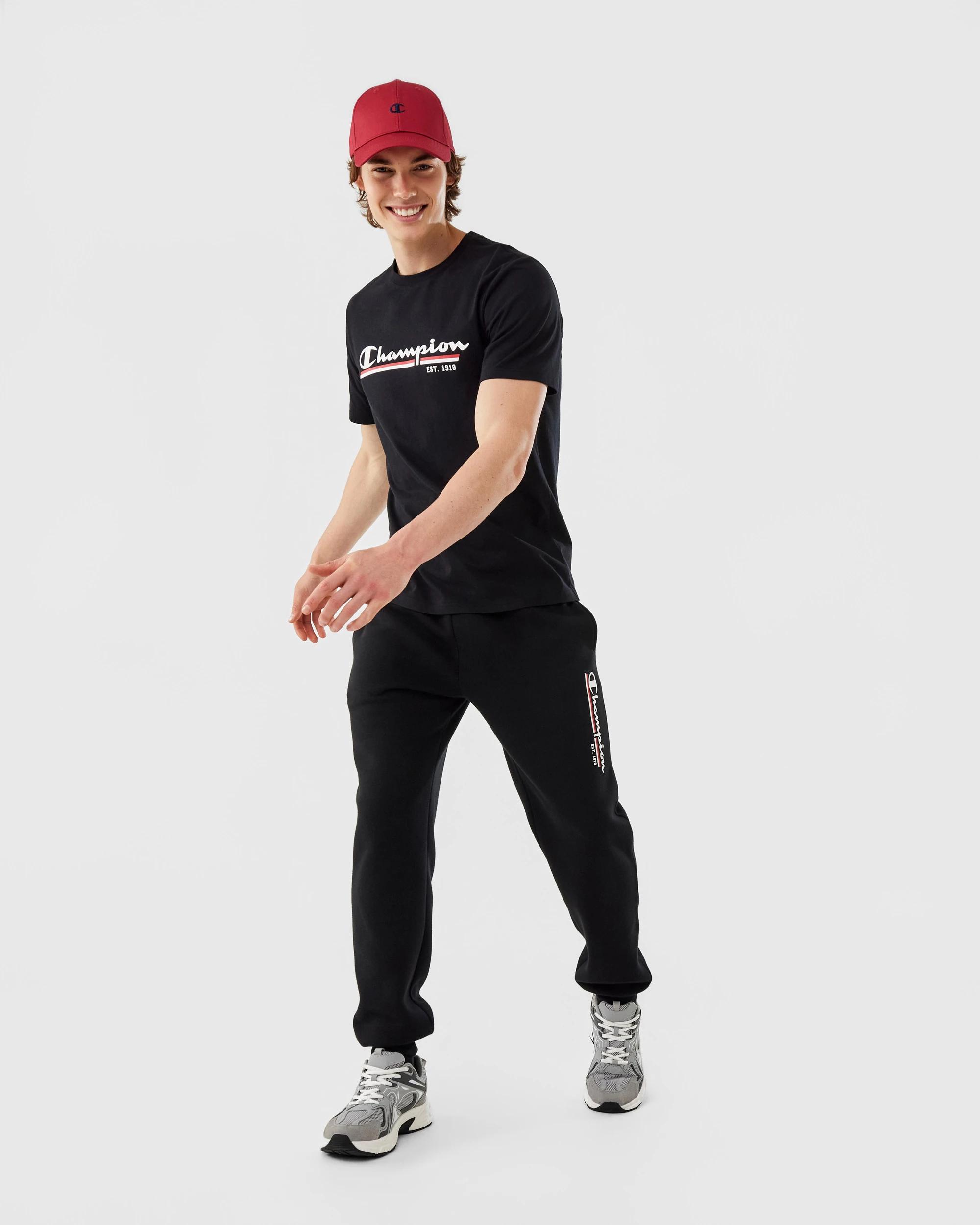 3 Champion Script Mens T-shirt Black, 3 of 6