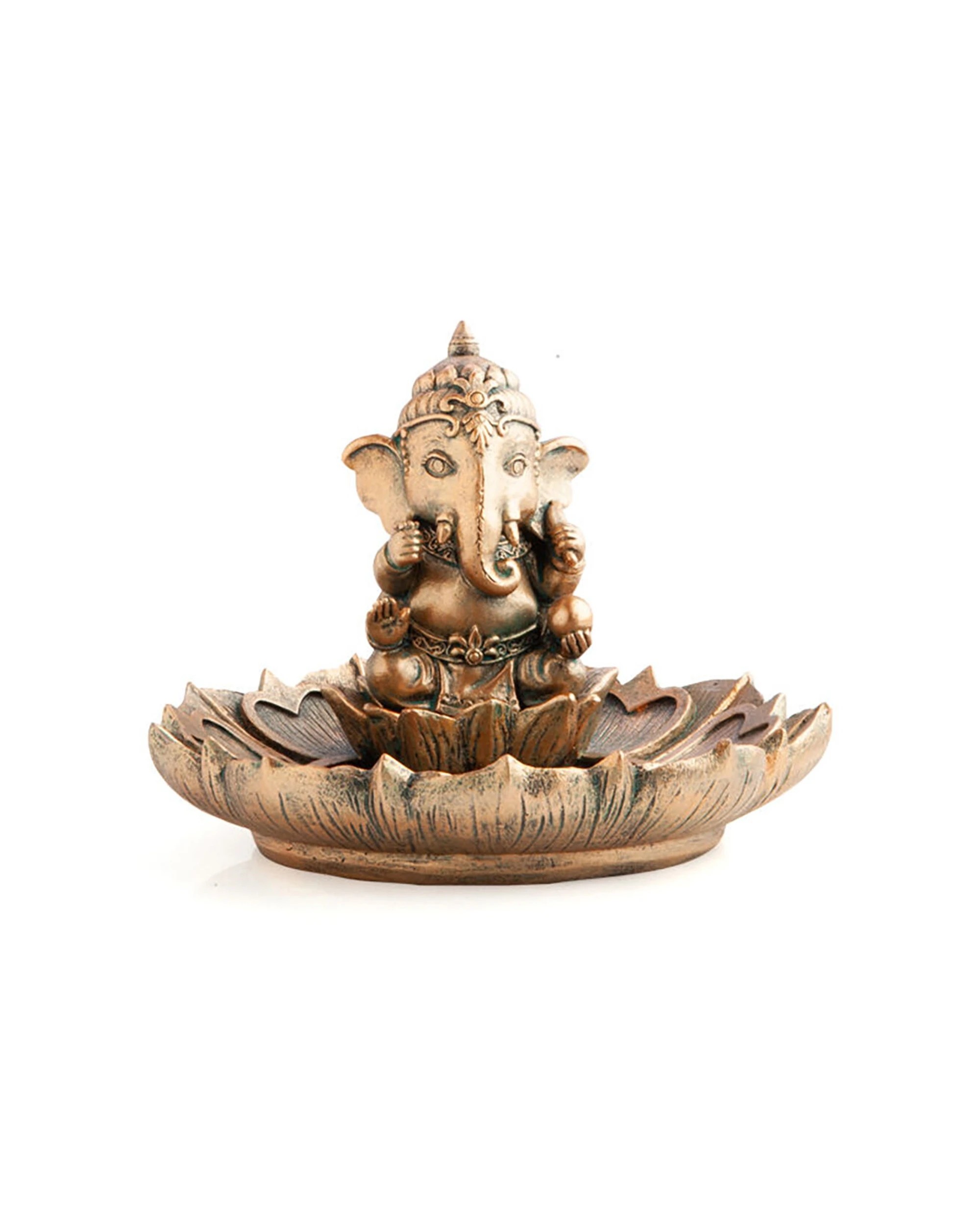 1 MDI Stick Incense Burner Ganesha Stand Holder - Gold, 1 of 4