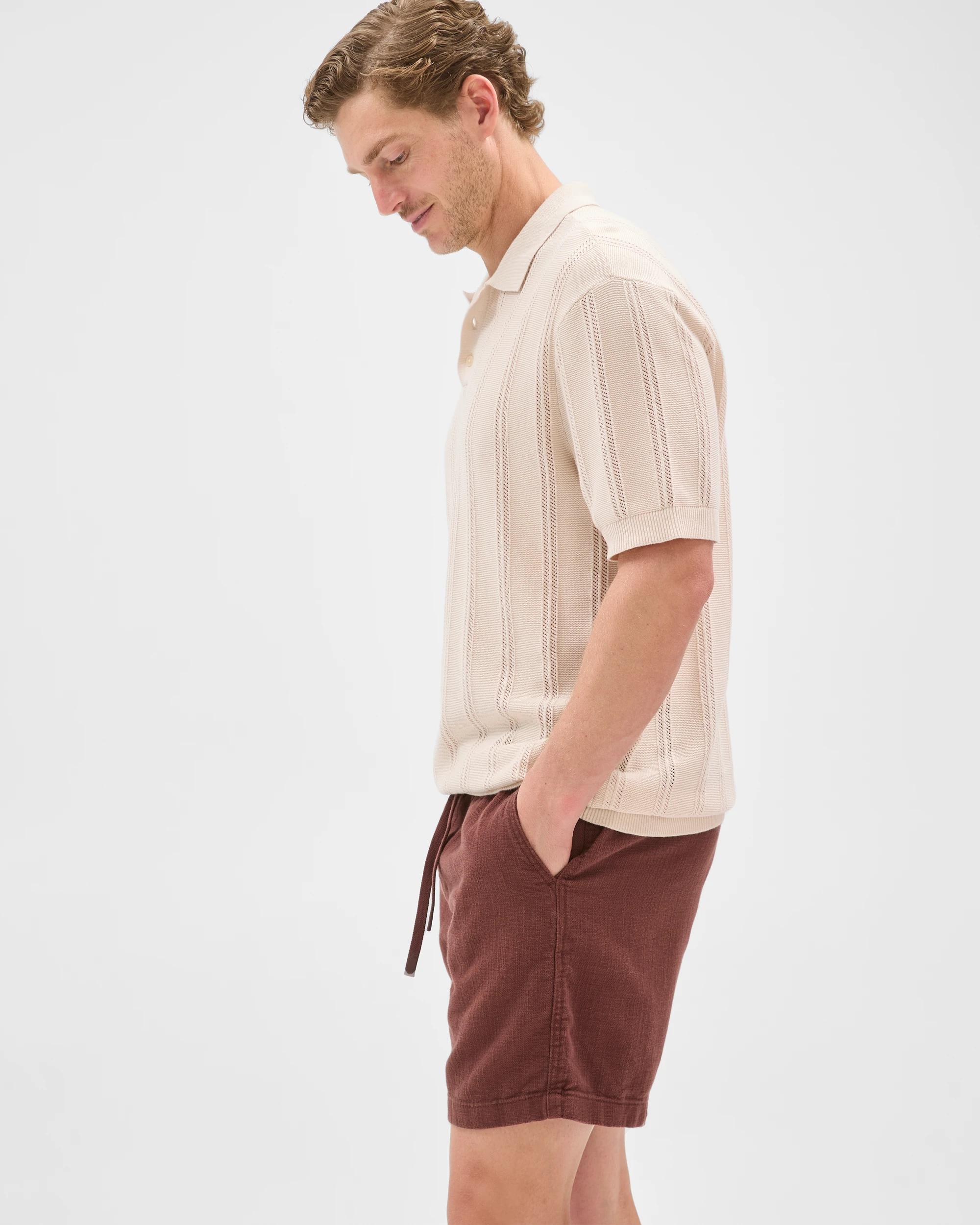 3 Target Man Australian Cotton Textured Shorts BROWN STONE, 3 of 7