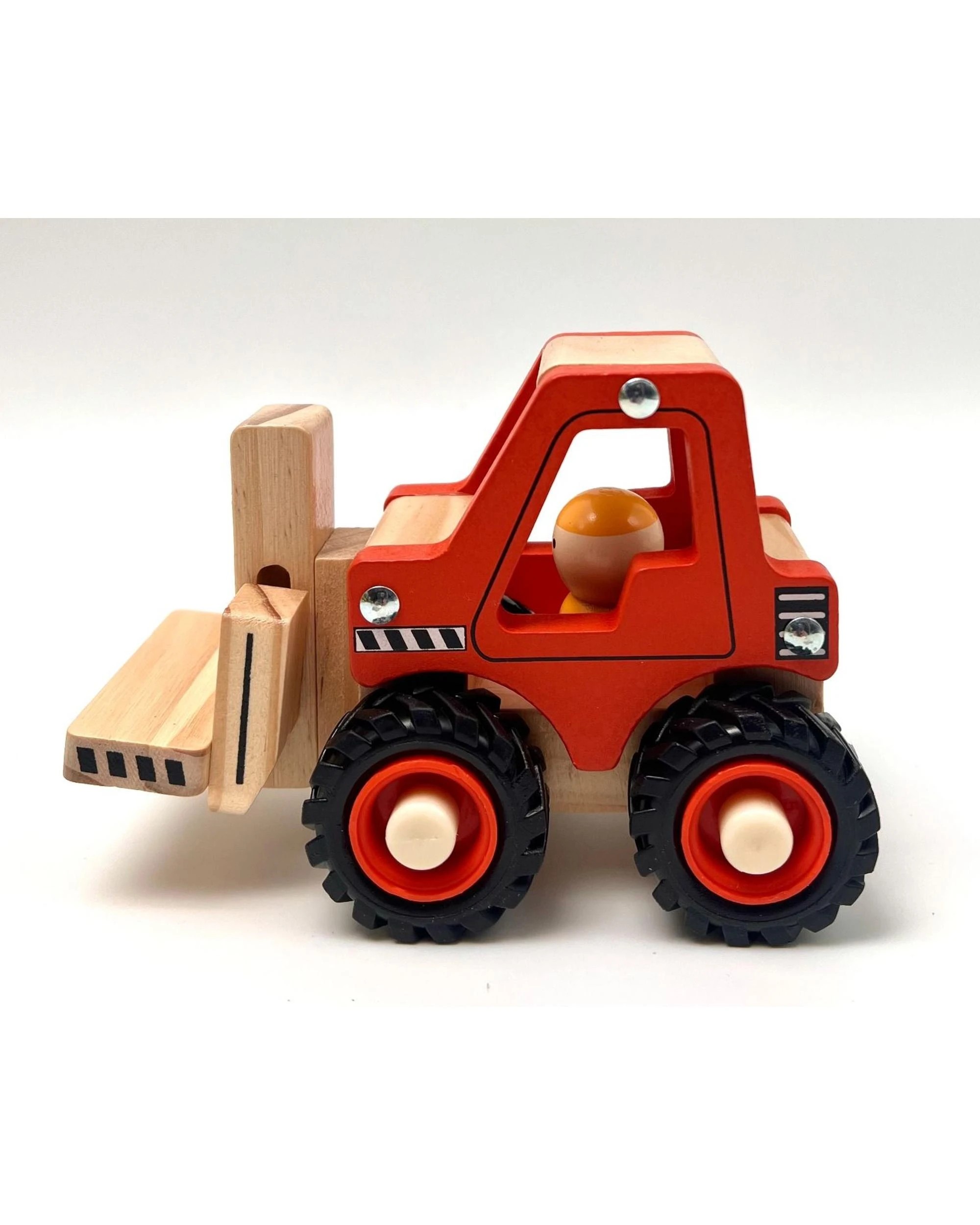 4 Toyslink Wooden Wheelie Forklift Toy Vehicle, 4 of 4