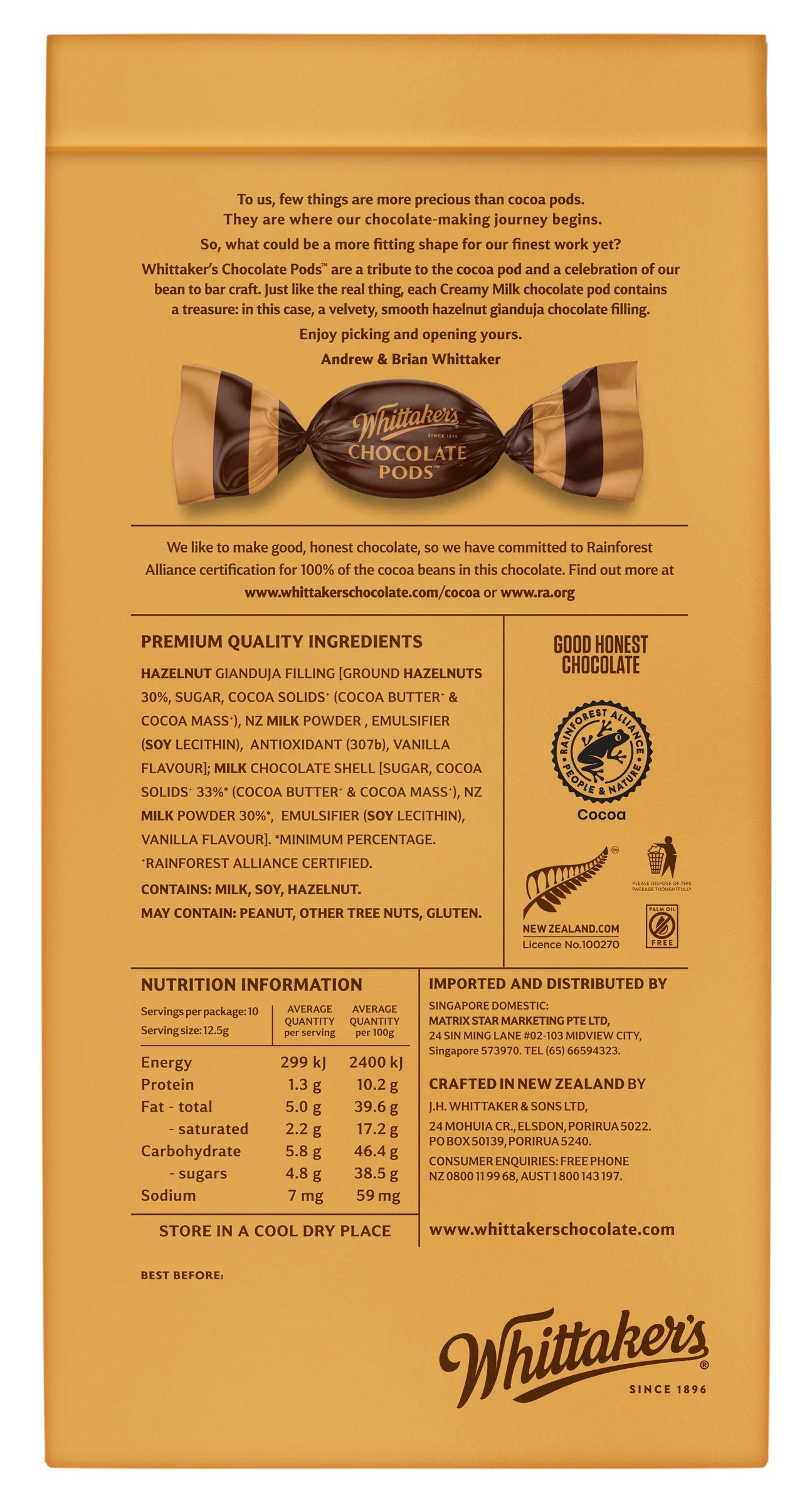 2 Whittaker's Pods 125g, 2 of 2