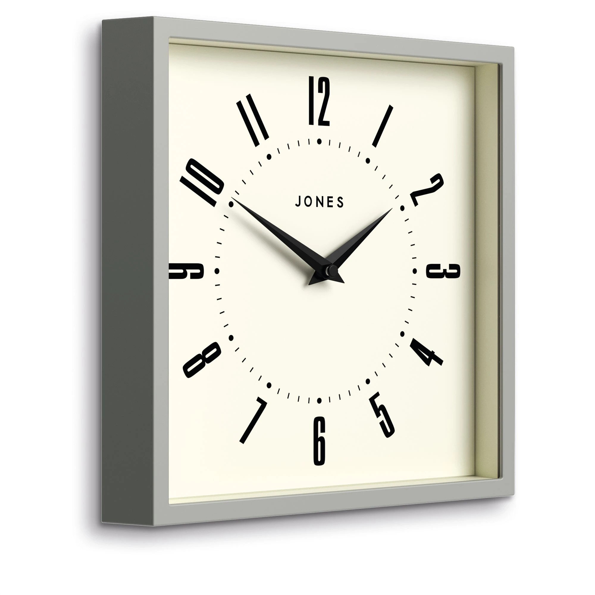 2 Newgate Jones Box Wall Clock Grey, 2 of 4