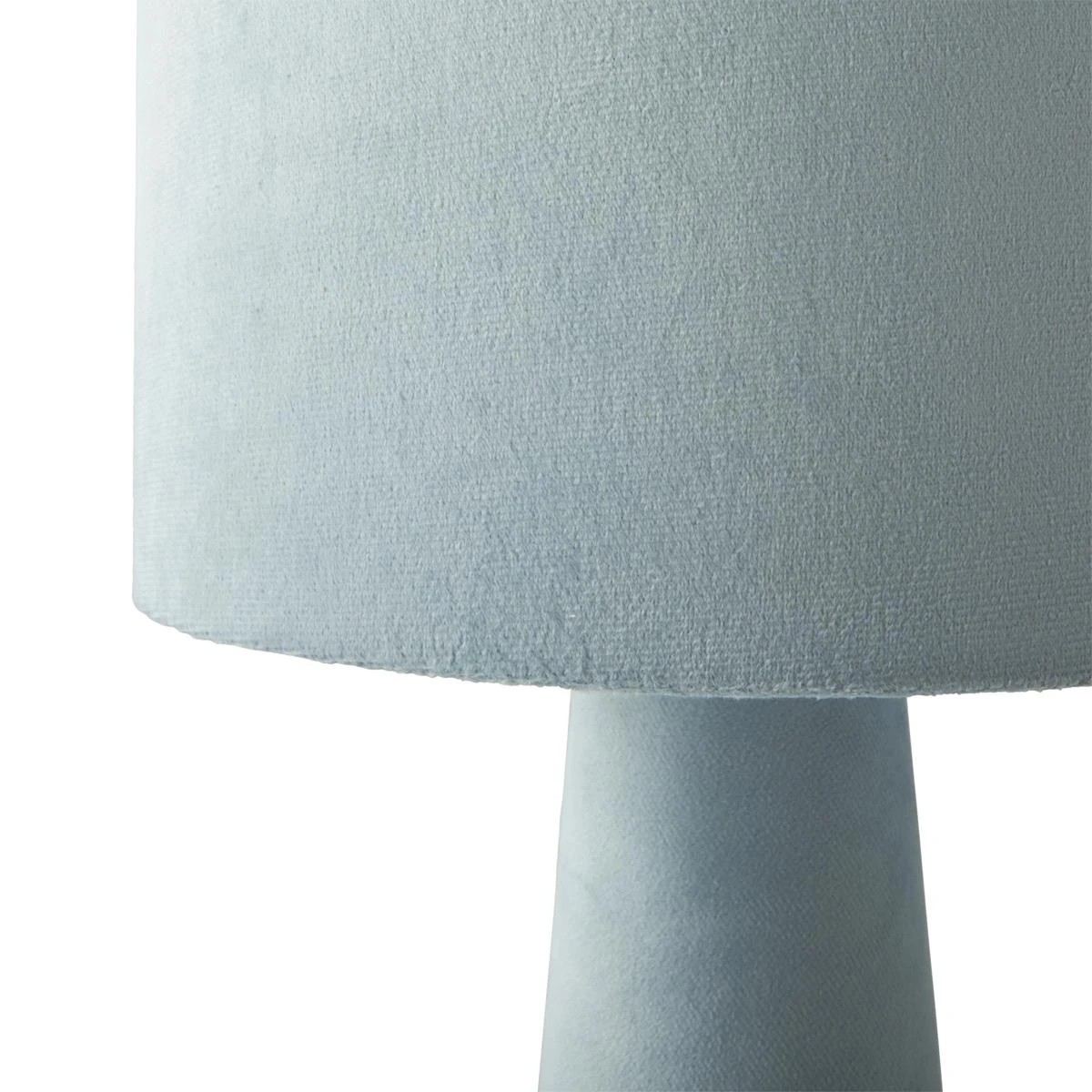 4 Leona Velvet Table Lamp - Blue, 4 of 7