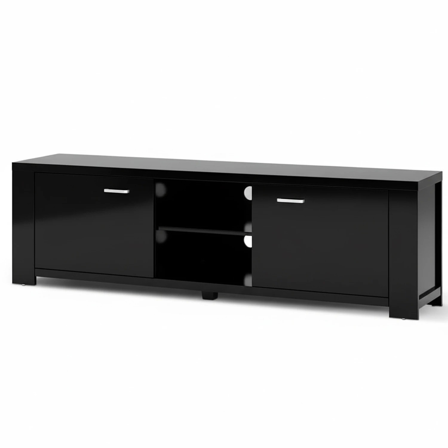 1 Artiss TV Cabinet Entertainment Unit 160cm  Maxi - Black, 1 of 9
