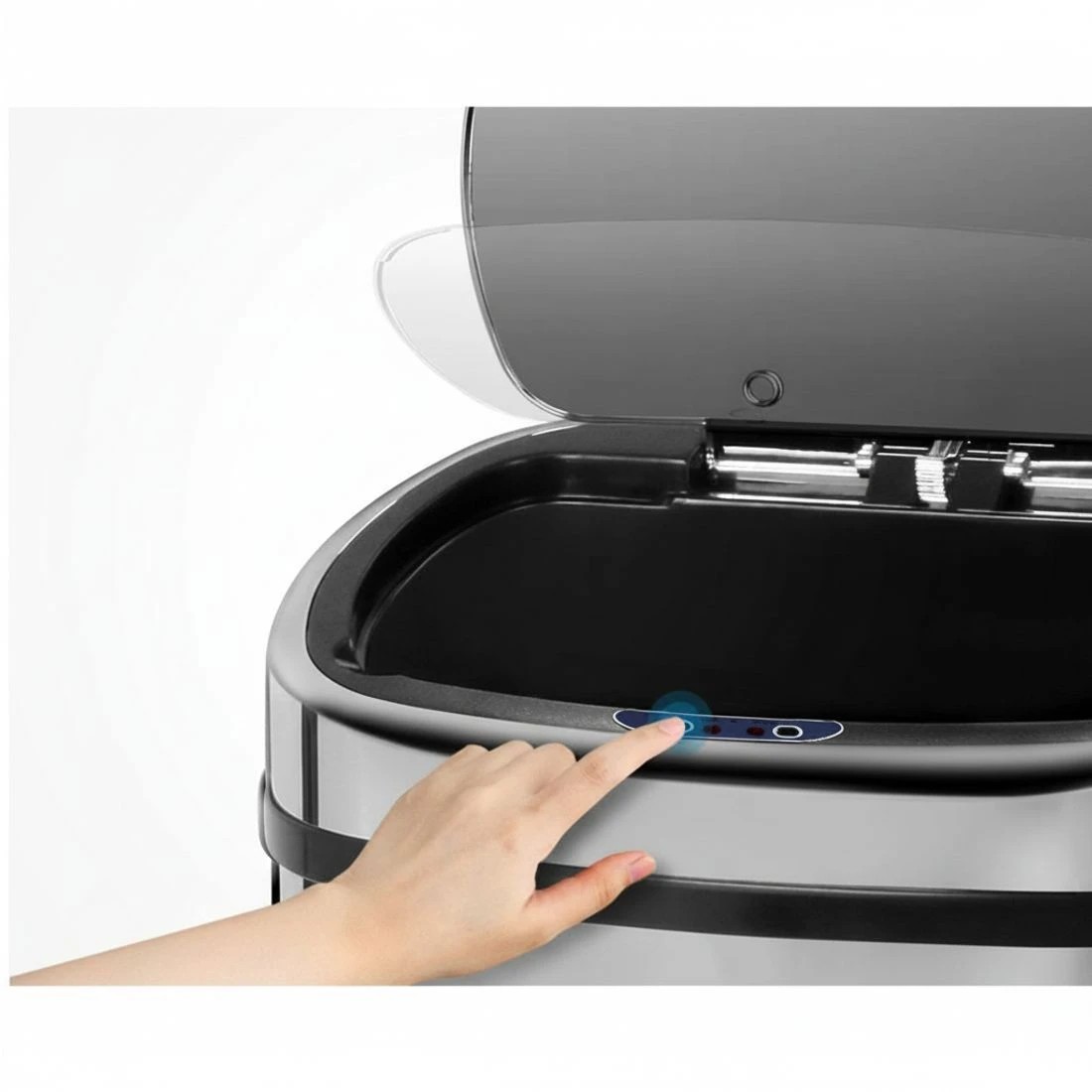 5 Devanti 68L Motion Sensor Bin Rubbish Automatic - Silver, 5 of 7