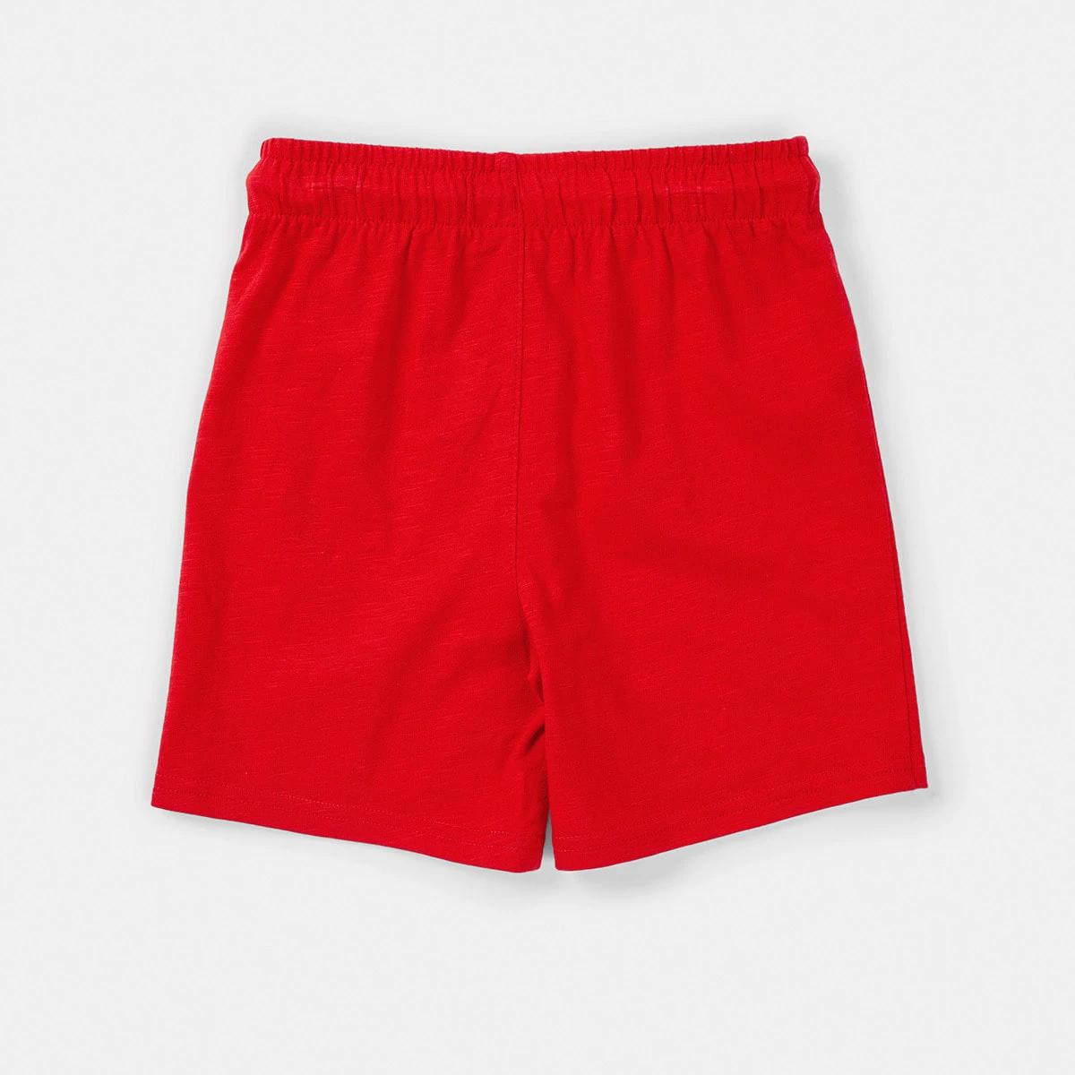 8 Cotton Knit Shorts Flame Red, 8 of 8