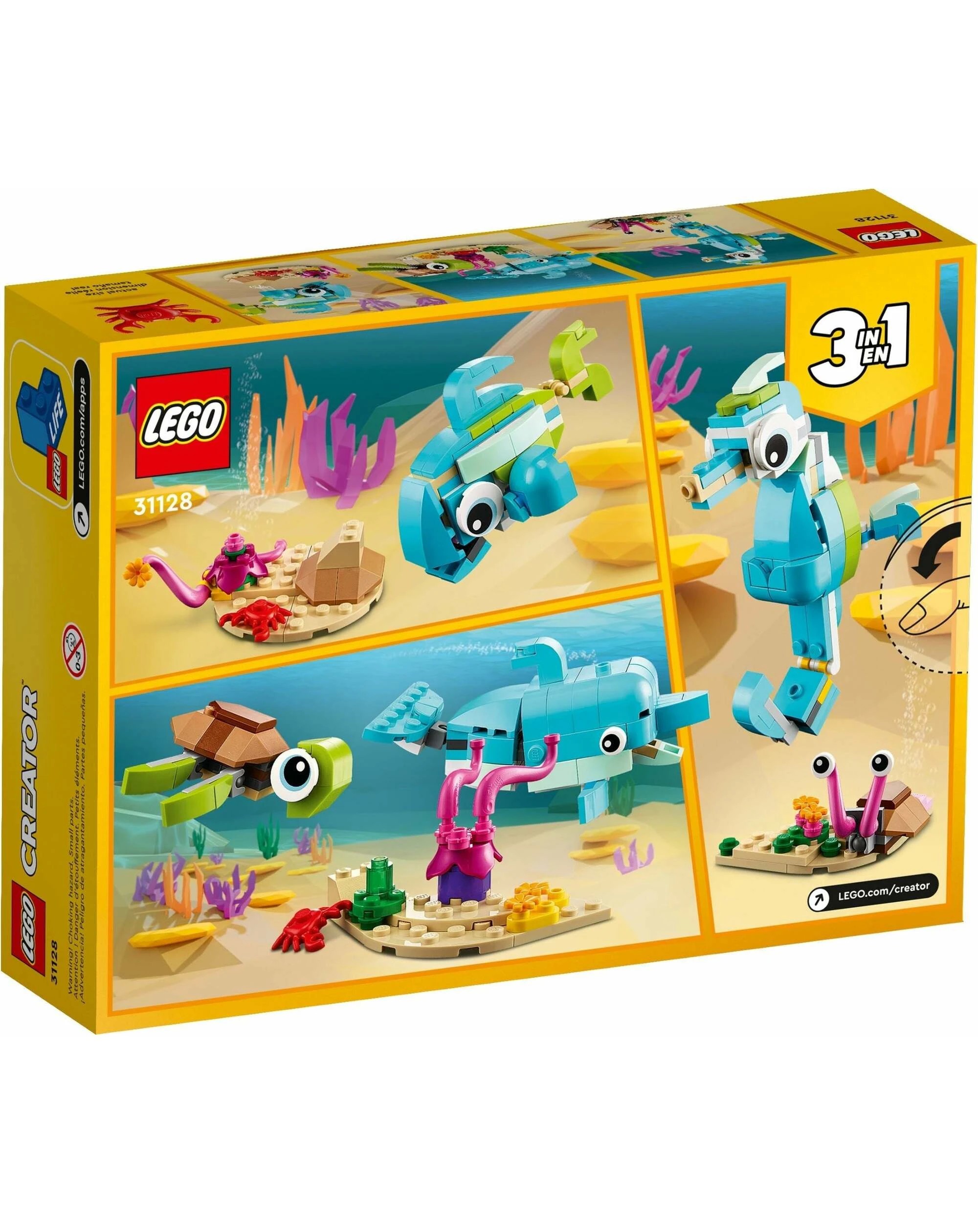 5 LEGO Creator 3-in-1 31128 Dolphin and Turtle, 5 of 5