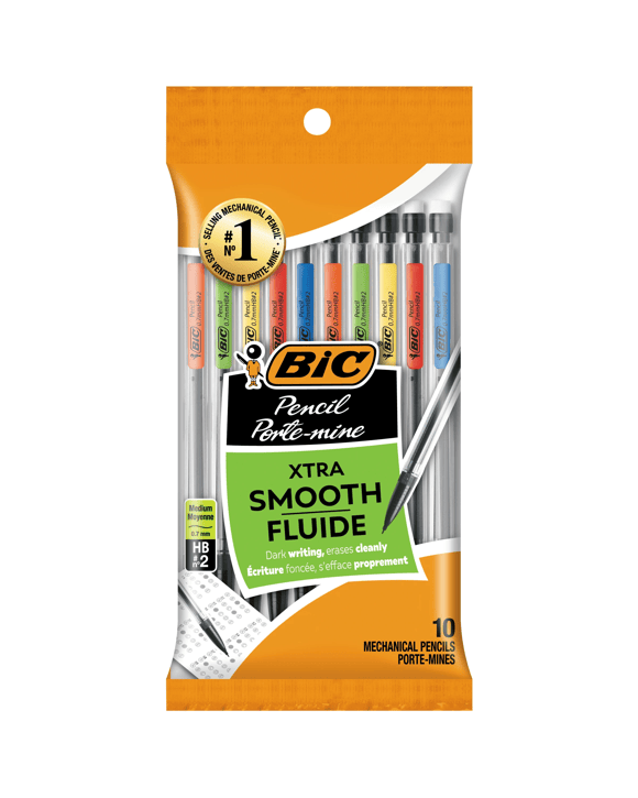 10 Pack BIC Xtra Smooth Fluid Mechanical Pencils