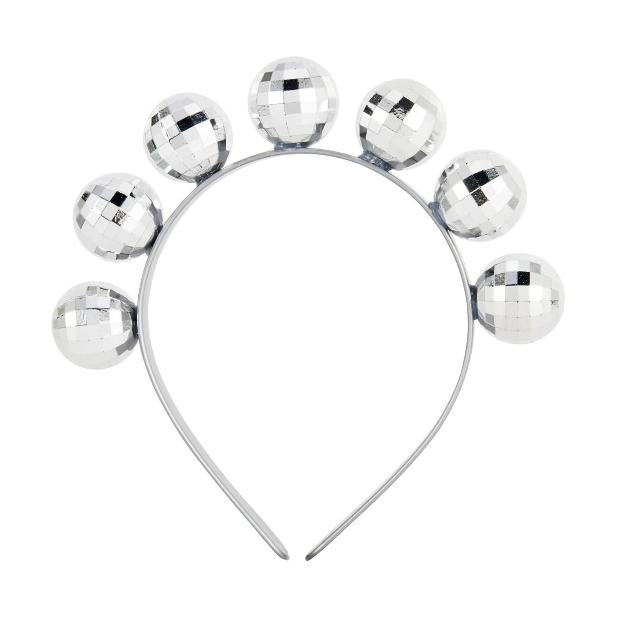 3 Disco Ball Headband  - Silver Tone, 3 of 4