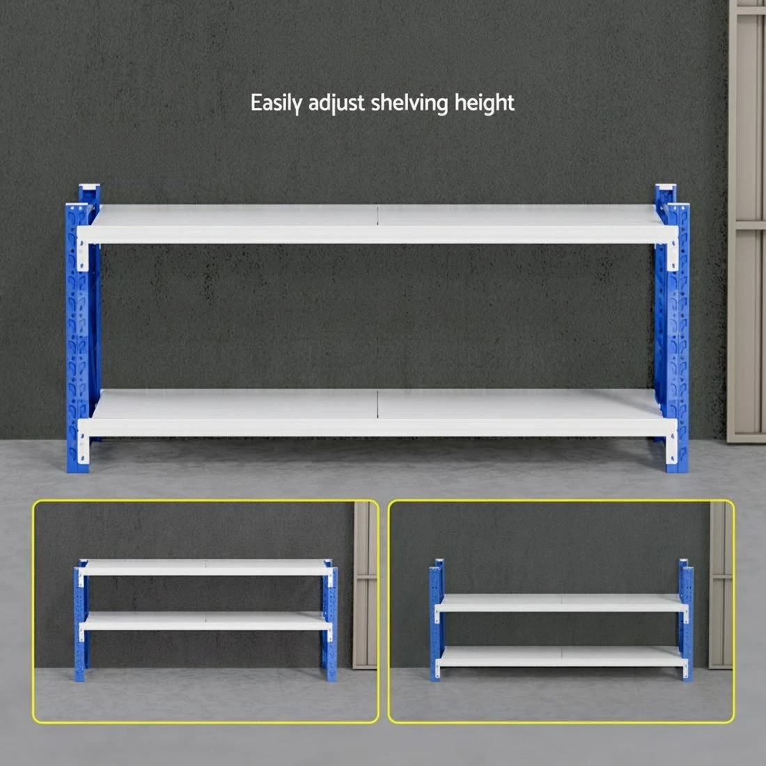 3 Giantz 2Mx0.9M Garage Shelving Workbench Warehouse Rack - Multi, 3 of 4