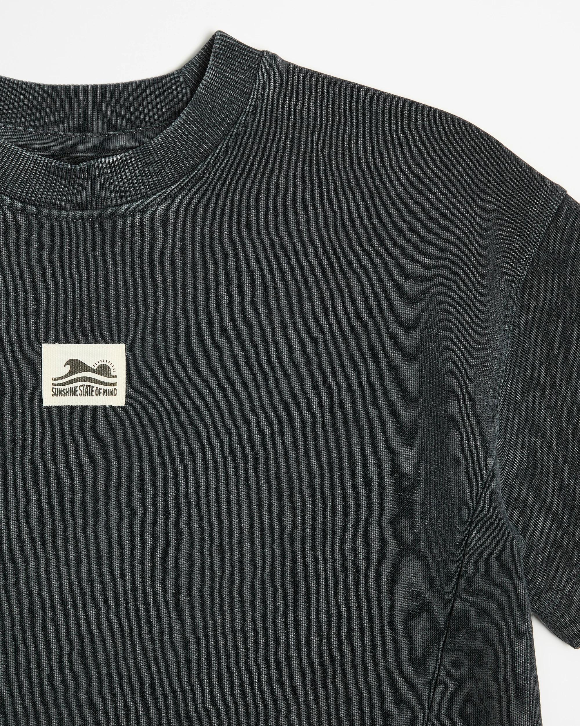 5 Target Australian Cotton Oversize Panelled T-shirt CHARCOAL, 5 of 5