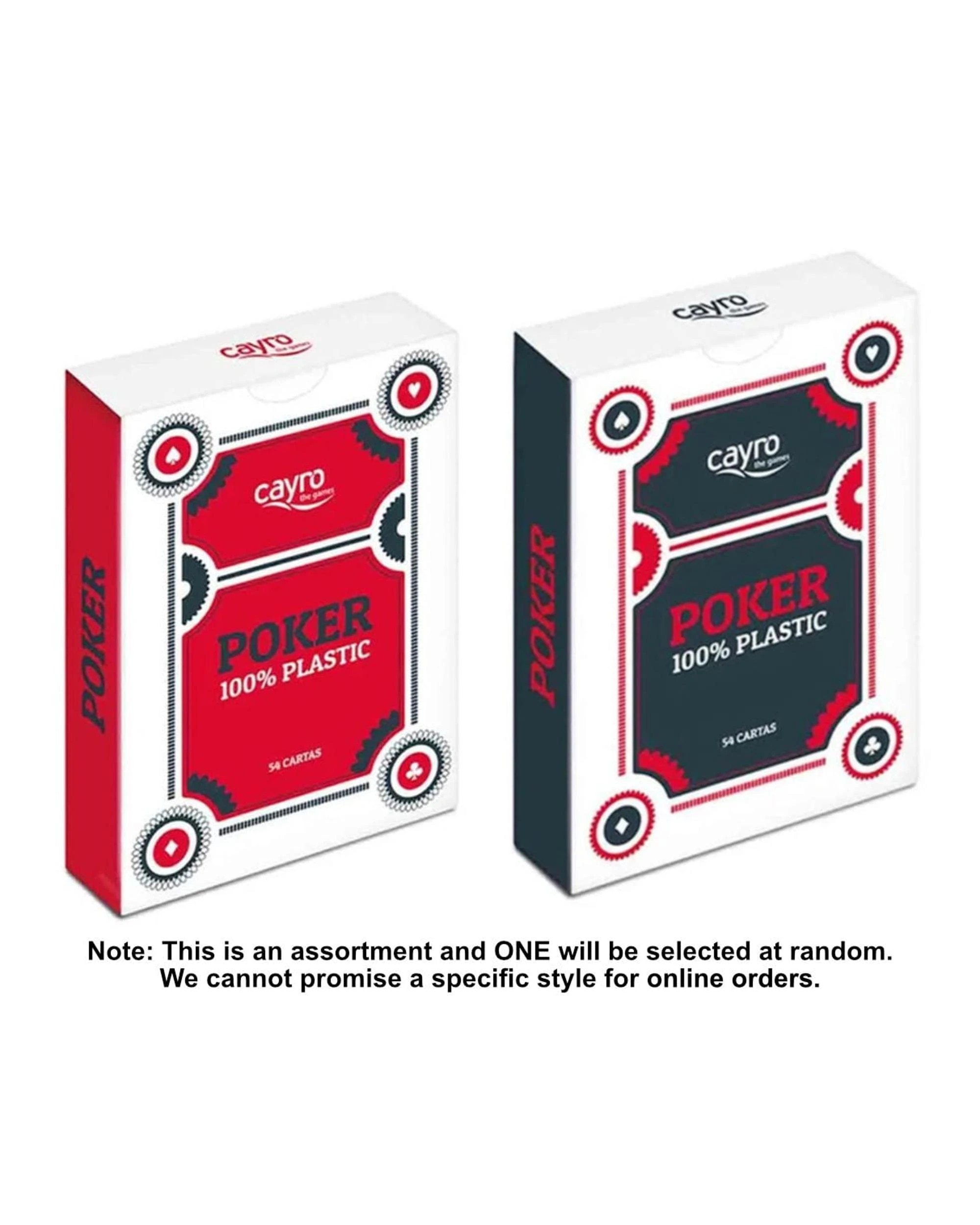 2 Cayro Poker Size Plastic Playing Cards, 2 of 5
