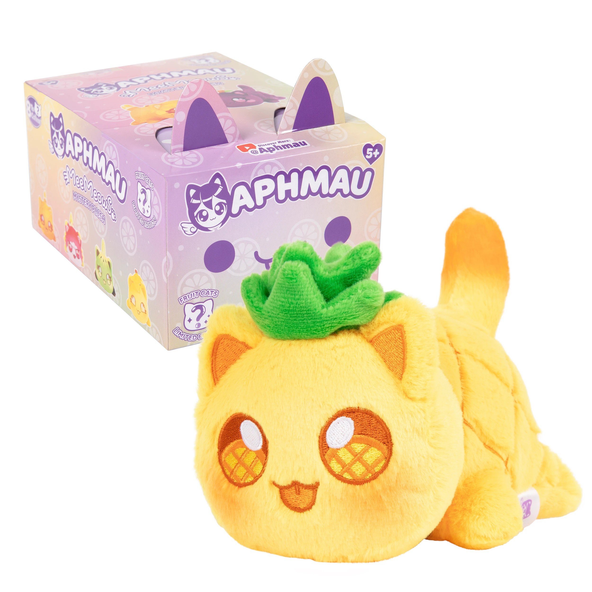 5 15cm Aphmau MeeMeows Mystery Plush Toy: Fruit - Assorted, 5 of 10