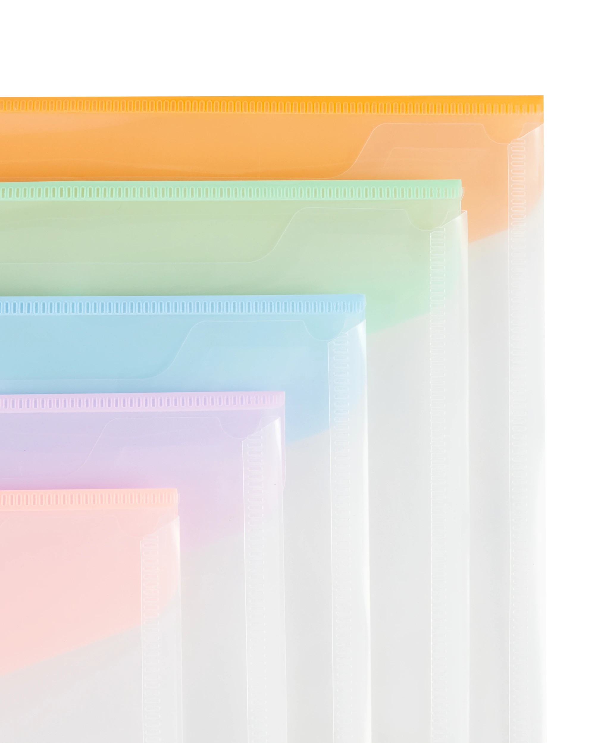 3 5 Pack A5 Button Document Wallet - Colour, 3 of 7