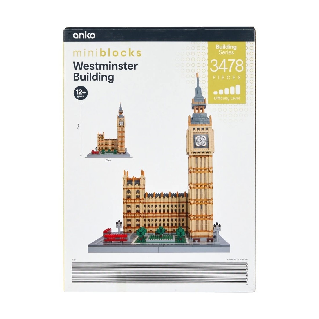 7 3478 Piece Mini Blocks Building Series: Westminster Building, 7 of 8