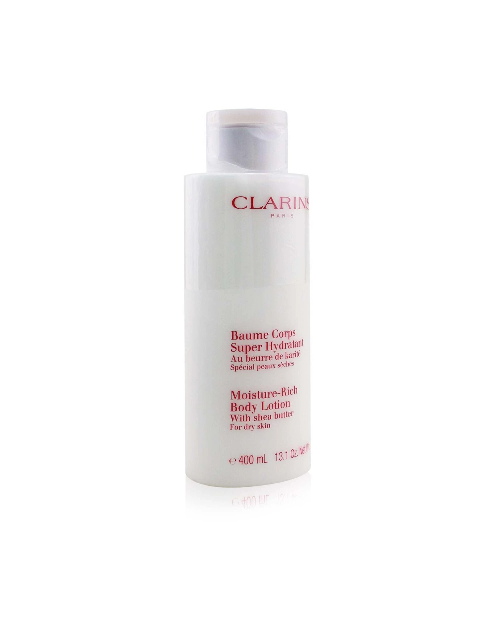 2 Clarins Moisture-Rich Body Lotion with Shea Butter - For Dry Skin (Super Size Limited Edition)  400ml/14oz, 2 of 3