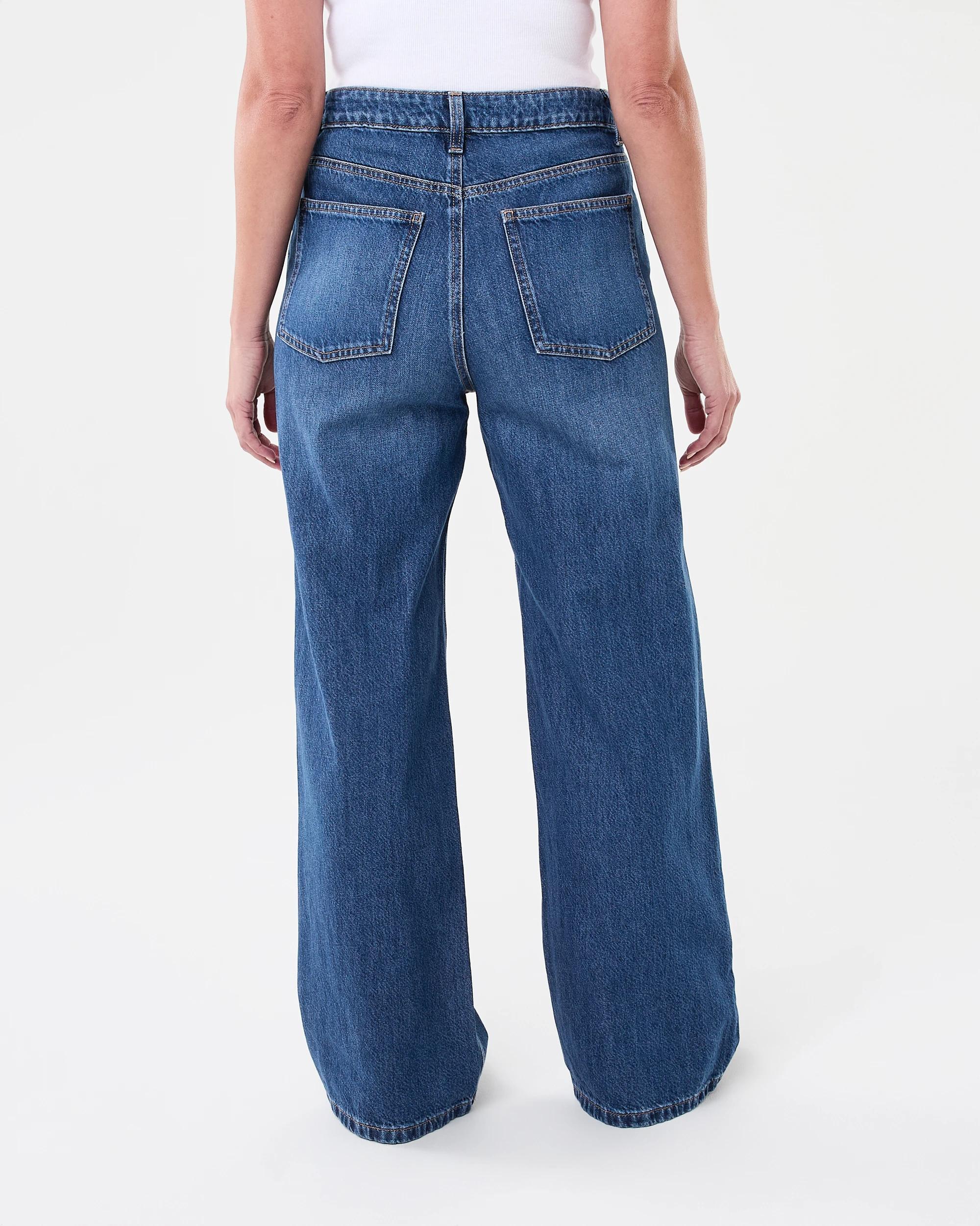 4 Straight Leg Jeans Dark Wash, 4 of 8