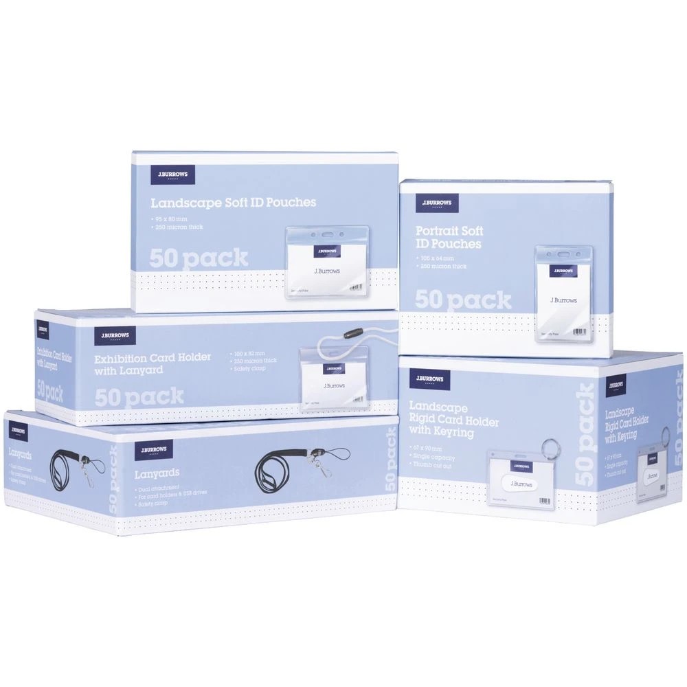 5 J.Burrows Soft ID Pouch Portrait 50 Pack, 5 of 6