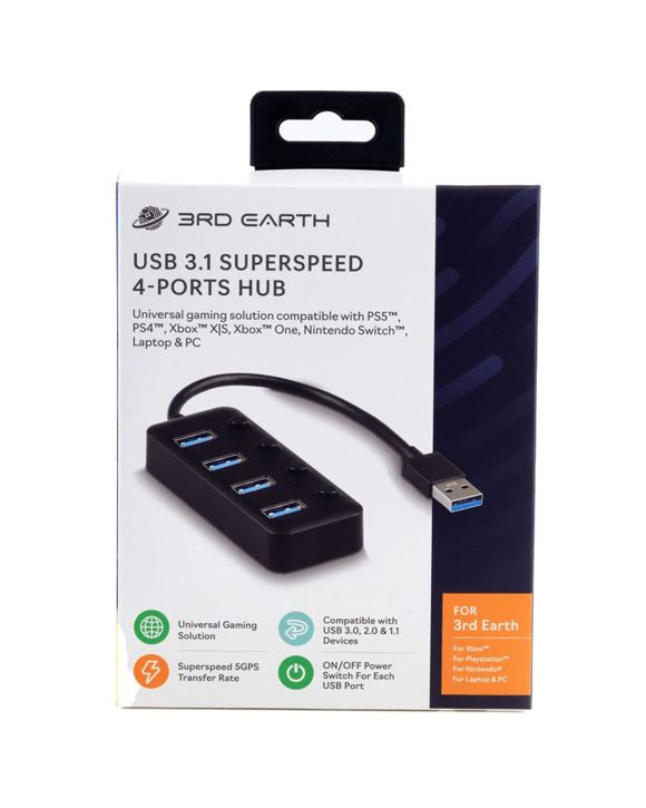 3rd Earth Superspeed 4-Port USB Hub
