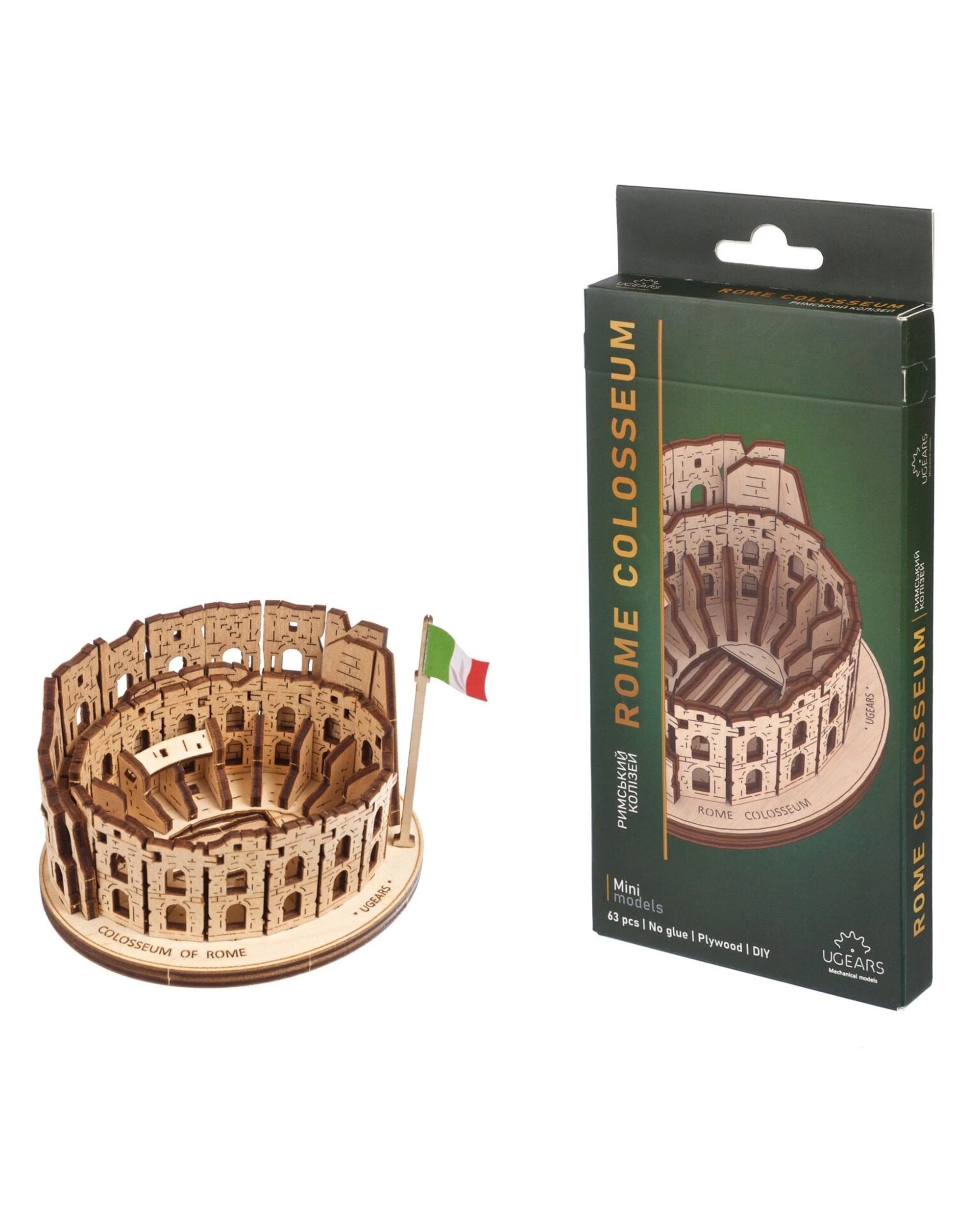1 UGears Rome Colosseum Model Kit, 1 of 7