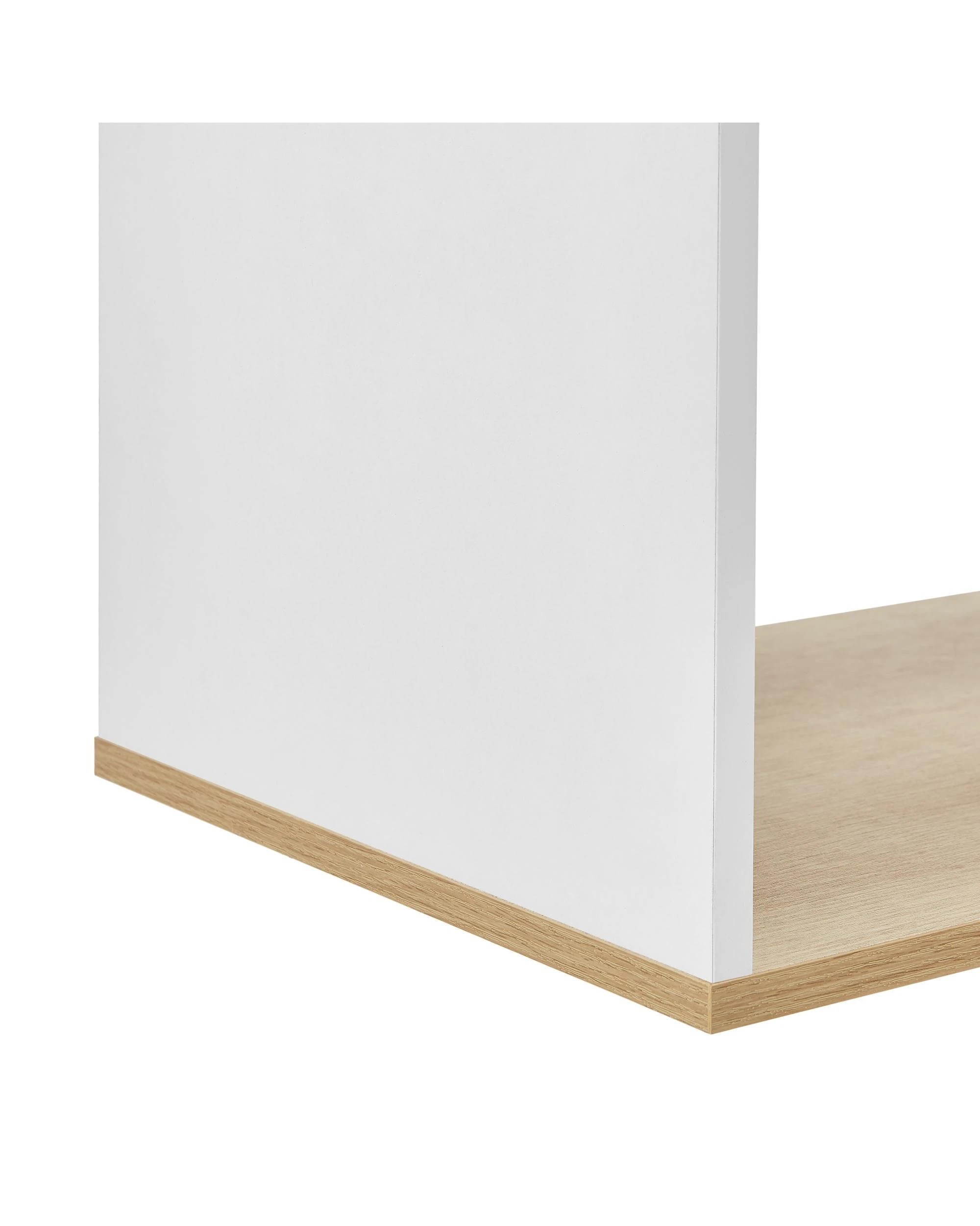 7 Kodu C Table Side Table with Storage Shelf Oak Look - White, 7 of 8