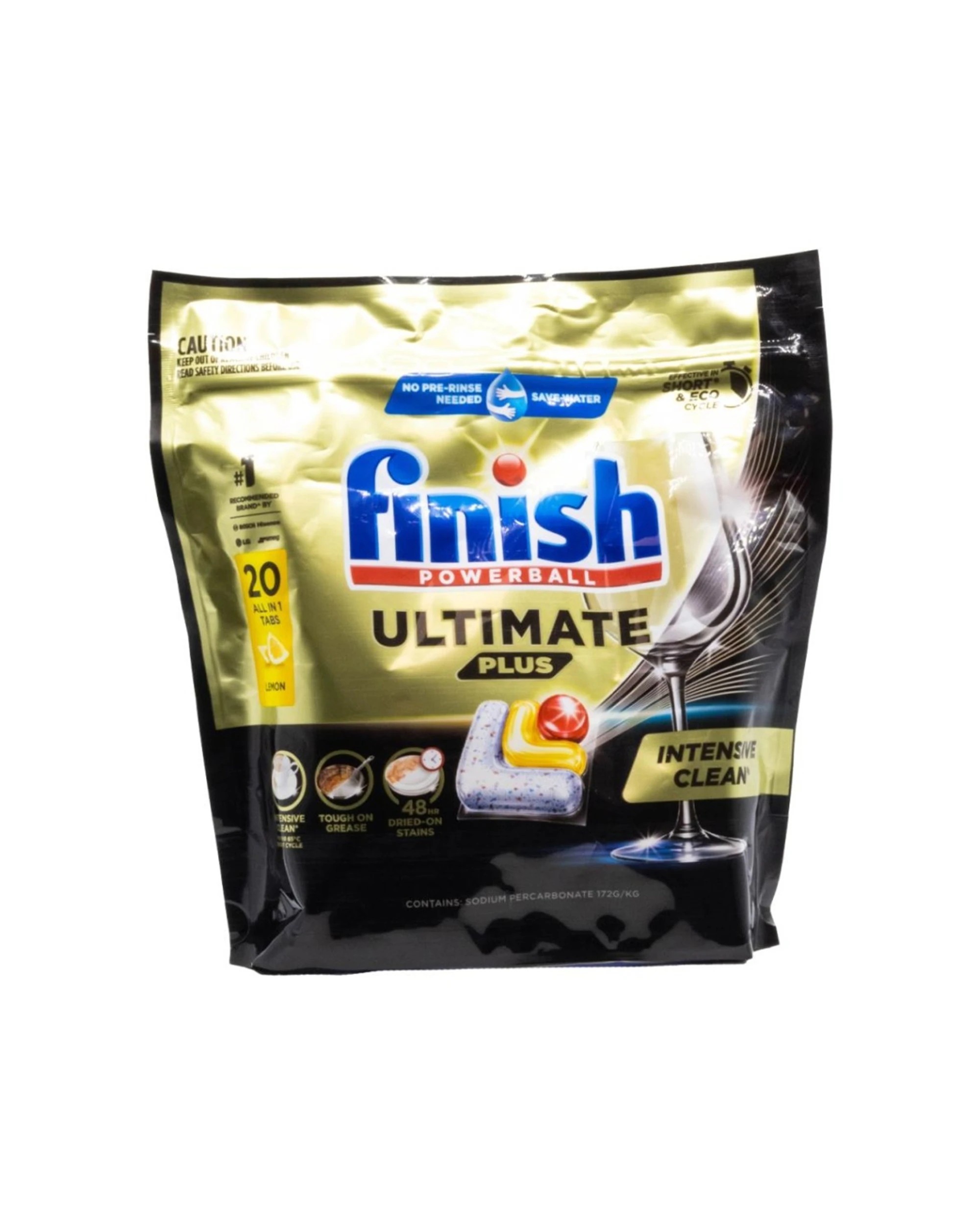2 Finish Powerball All-In-One Dishwasher Tablets Ultimate Plus Lemon 7x20pc - Multi, 2 of 3