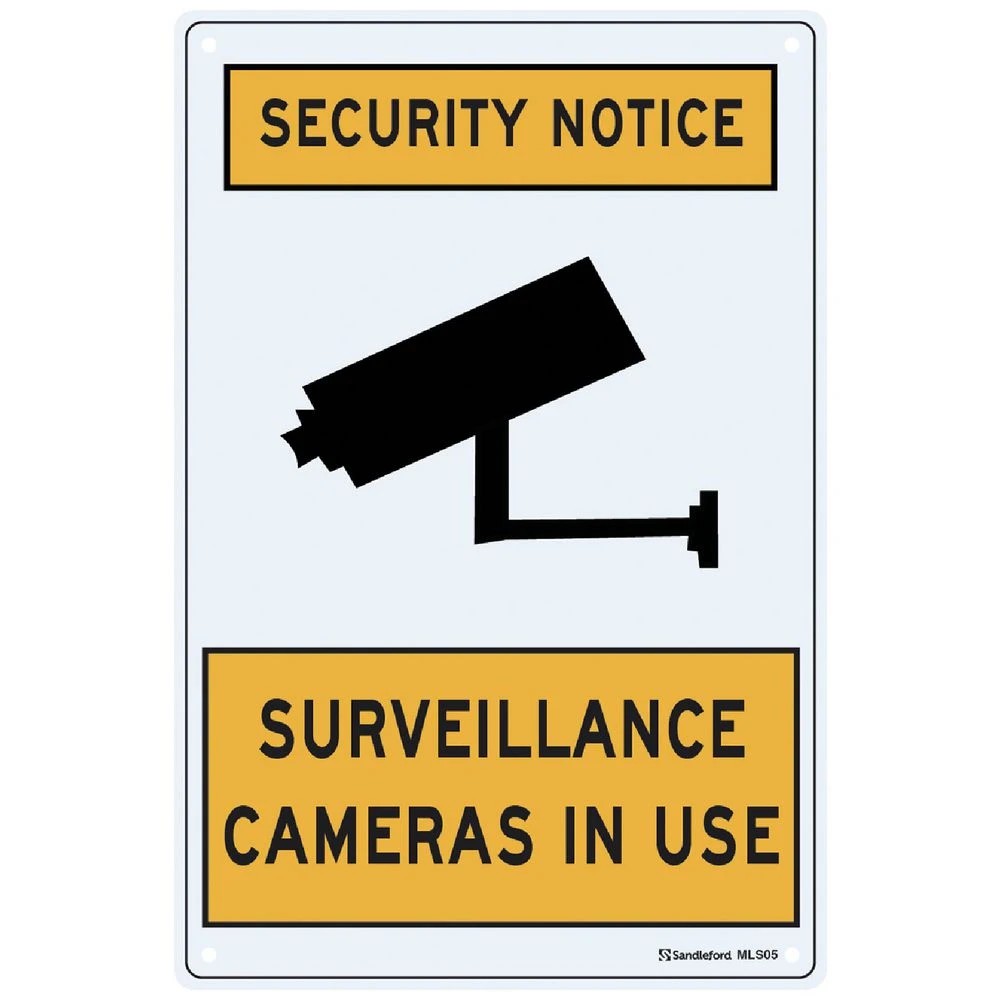 1 Surveillance Sign 30 x 45cm, 1 of 1