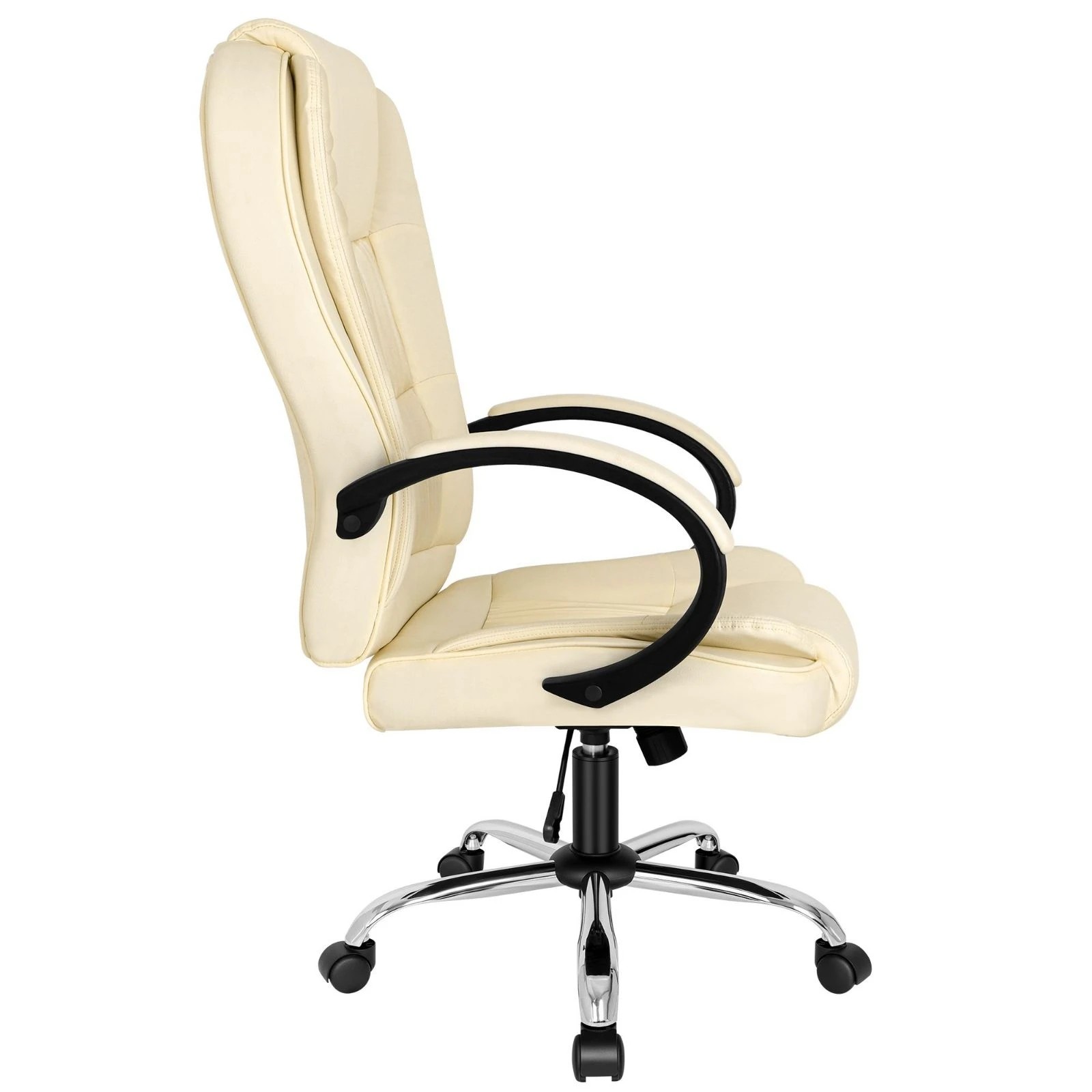 6 Alfordson Office Chair Executive Gaming Computer Racer PU Leather Seat - Beige, 6 of 10