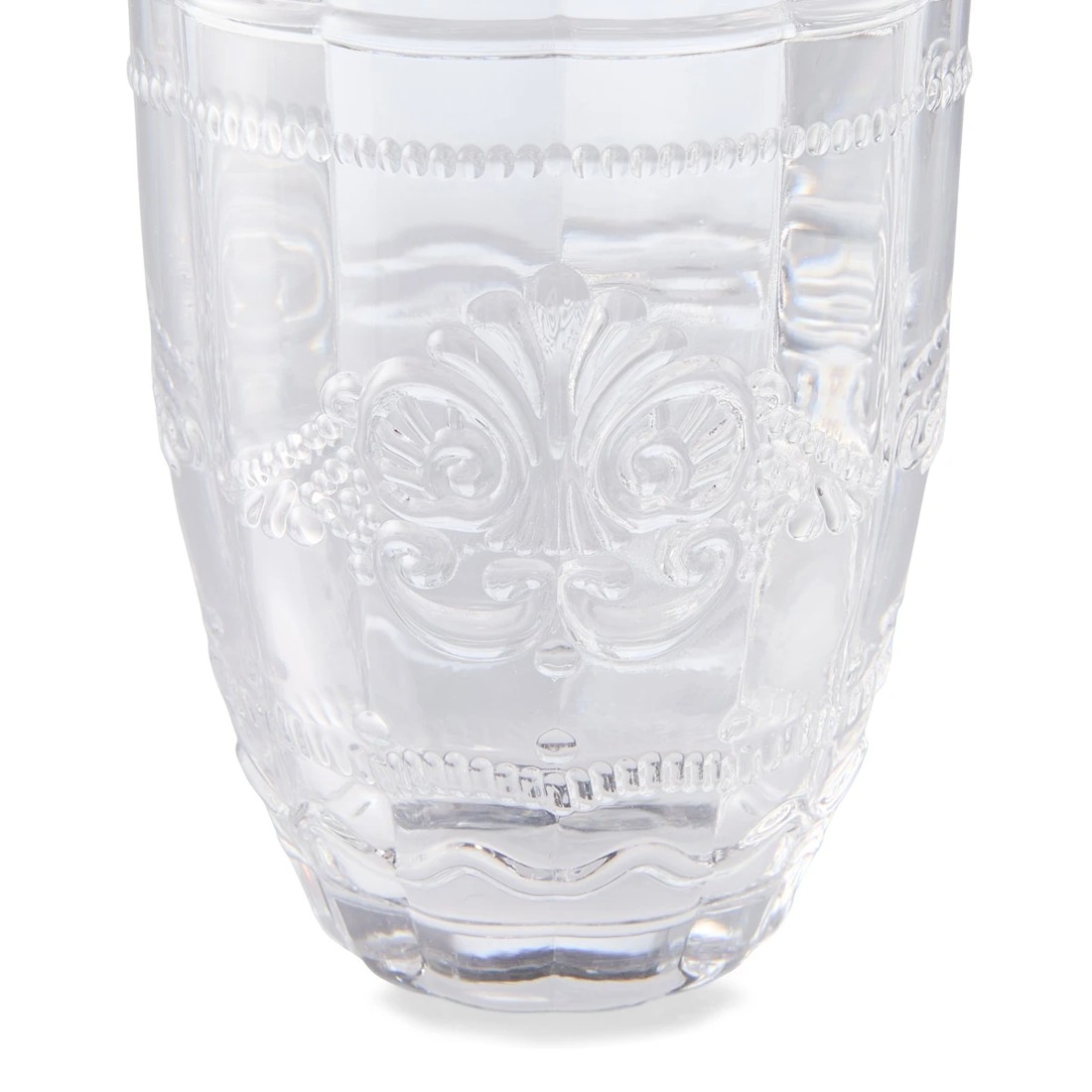 5 6 Clear Ornate Highball Glasses, 5 of 5